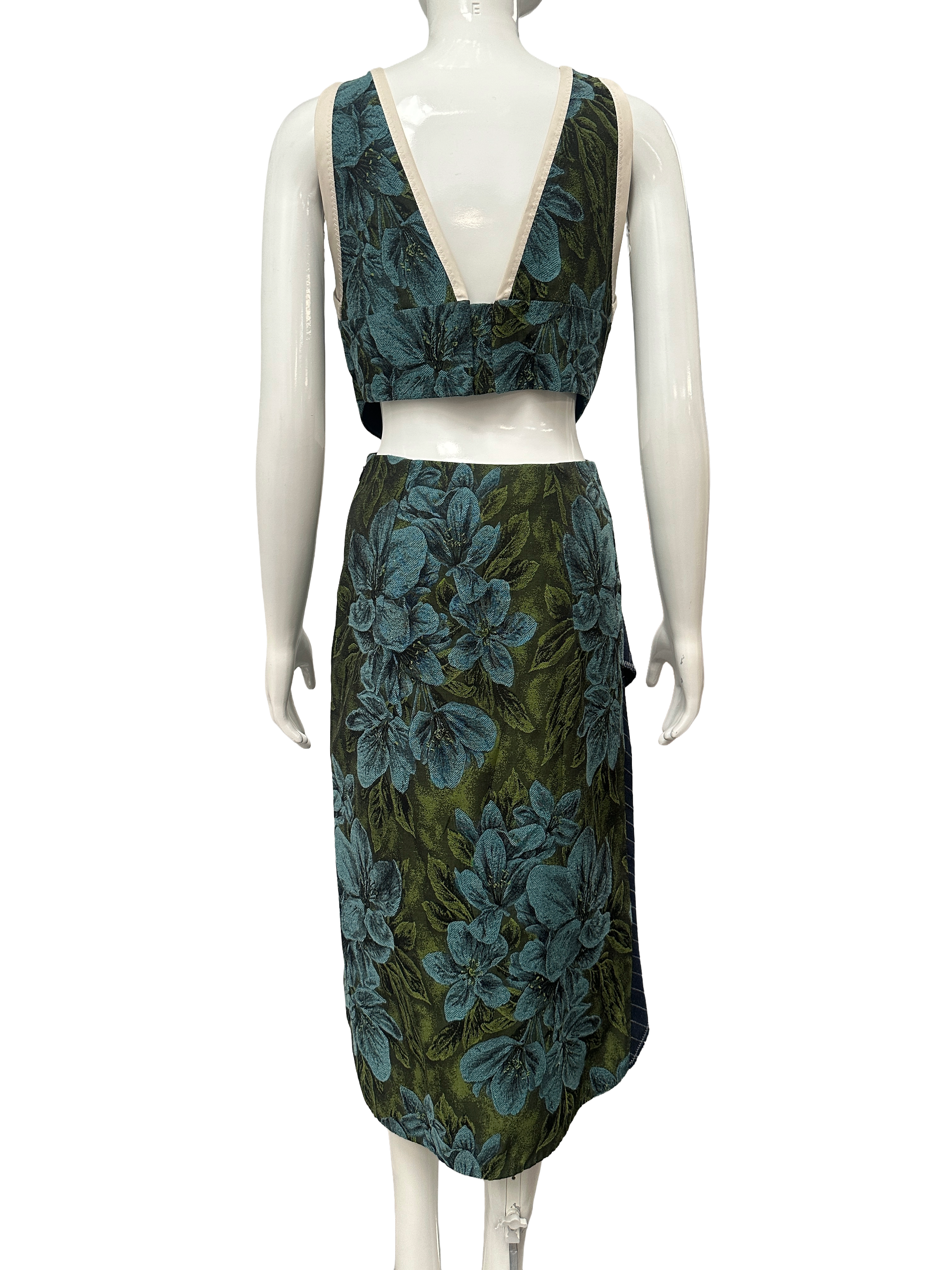 3-1 Phillip Lim dress with cascading skirt ruffle and side cutout - size 34