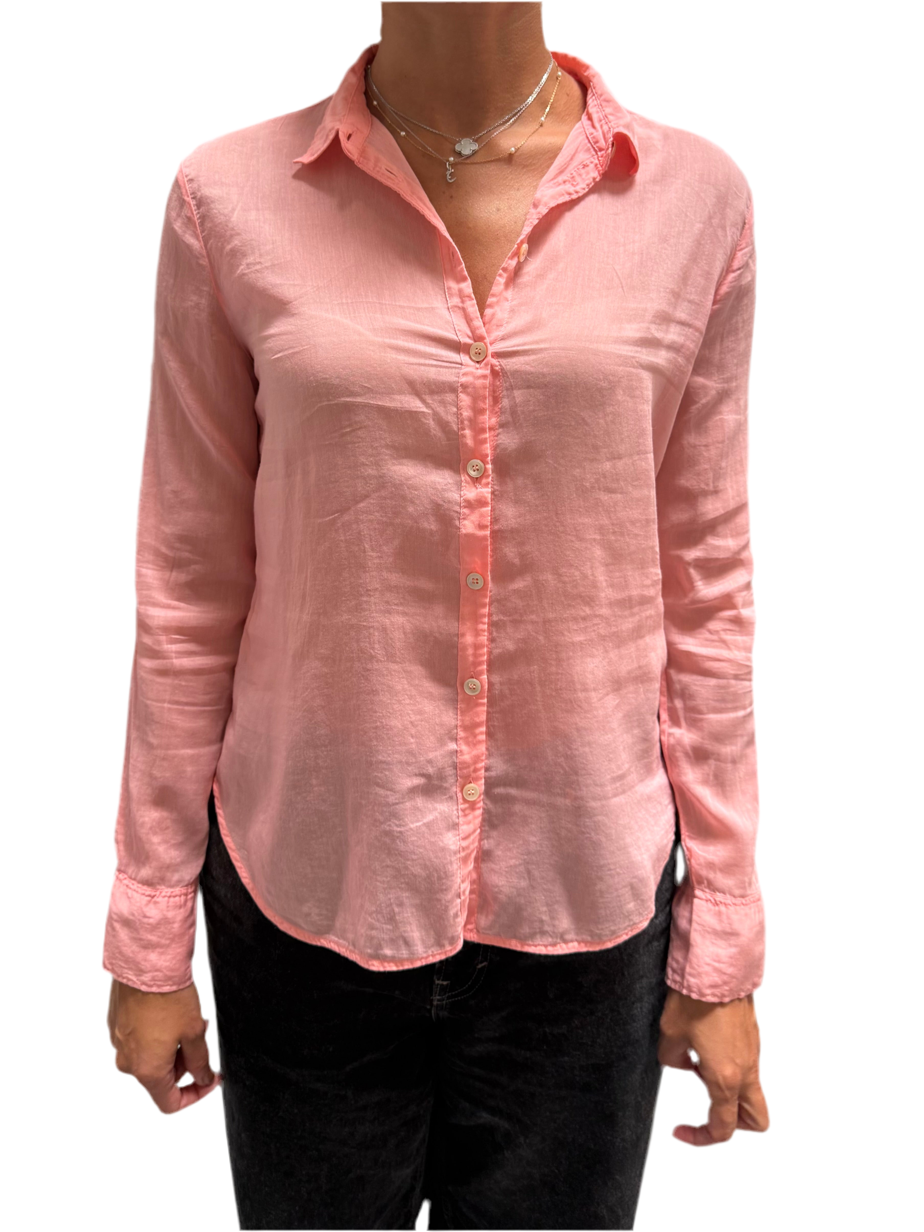 Forte_Forte transparent salmon shirt - size 36