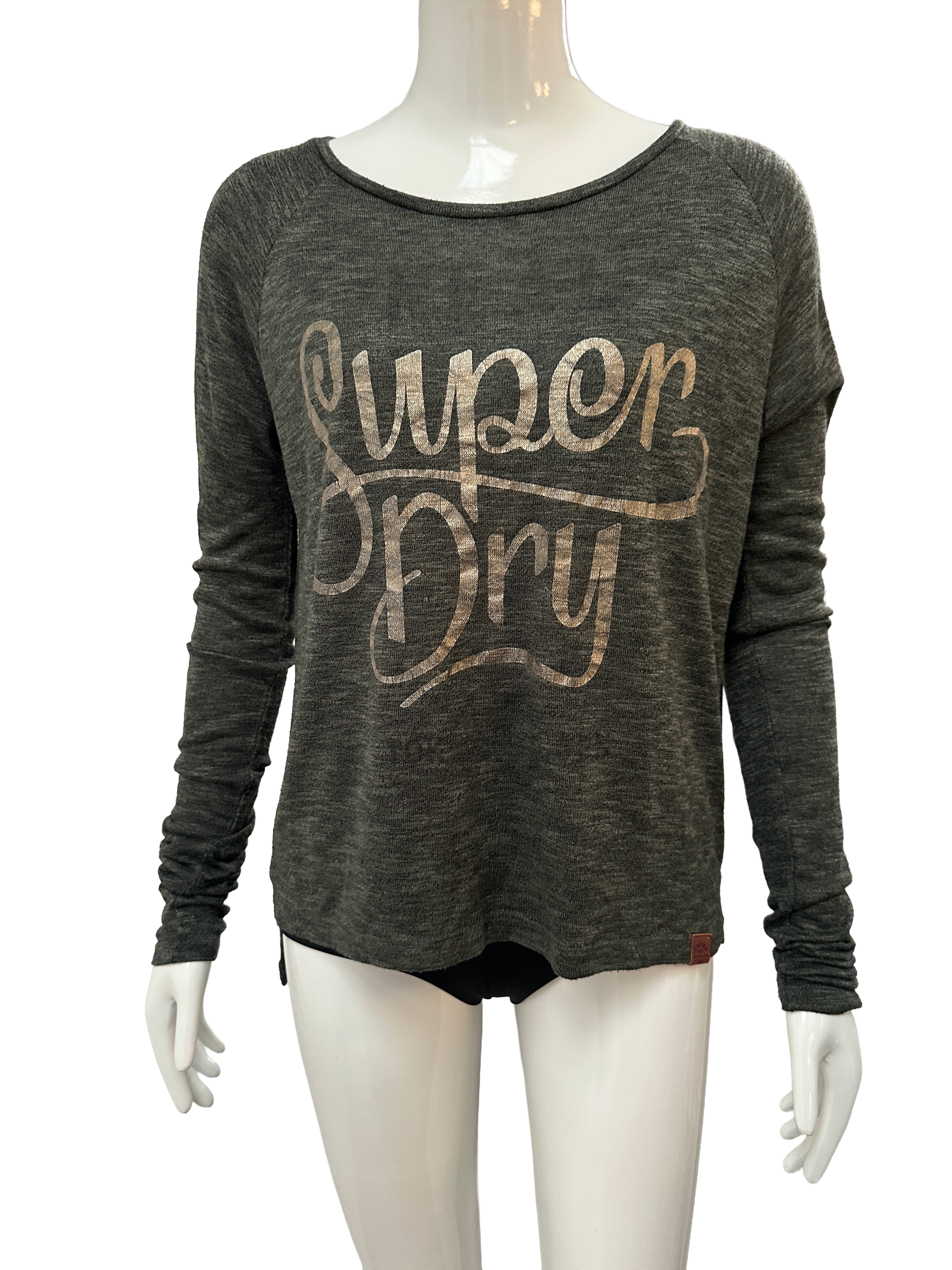 Superdry Sartorial graphic long sleeve top - size M