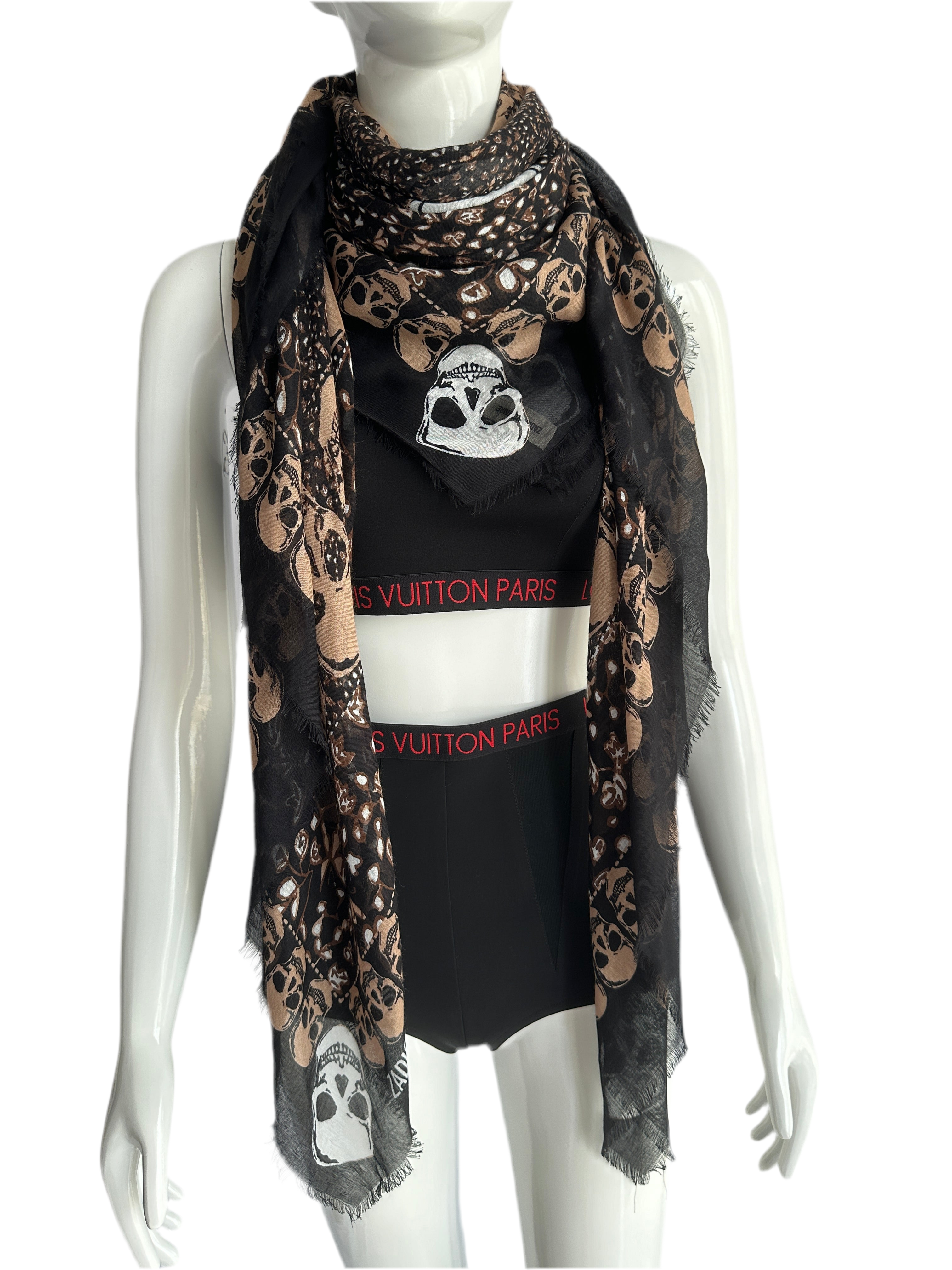 Zadig & Voltaire kerry garden scarf black