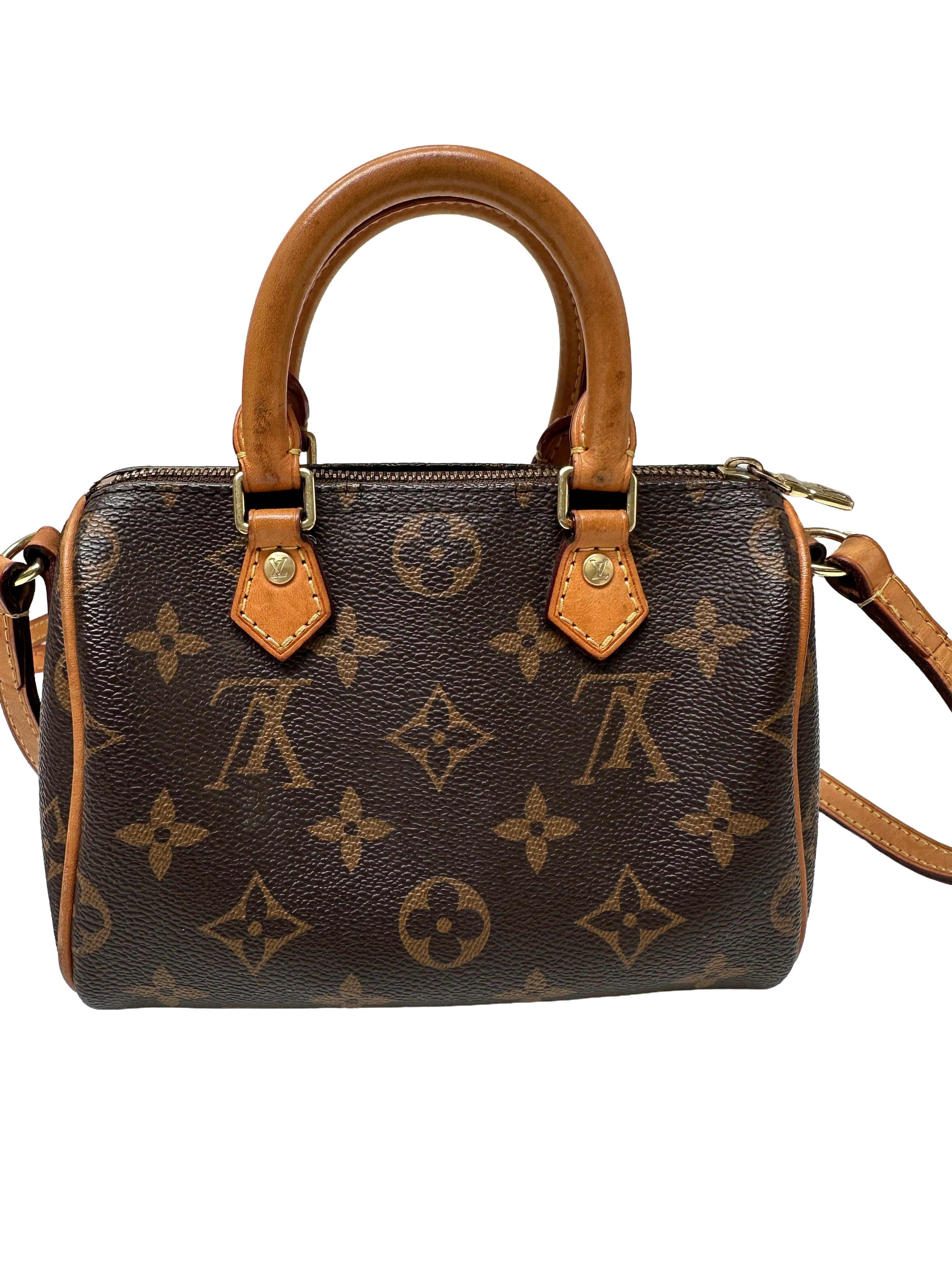 Louis Vuitton mini speedy monogram with shoulder strap