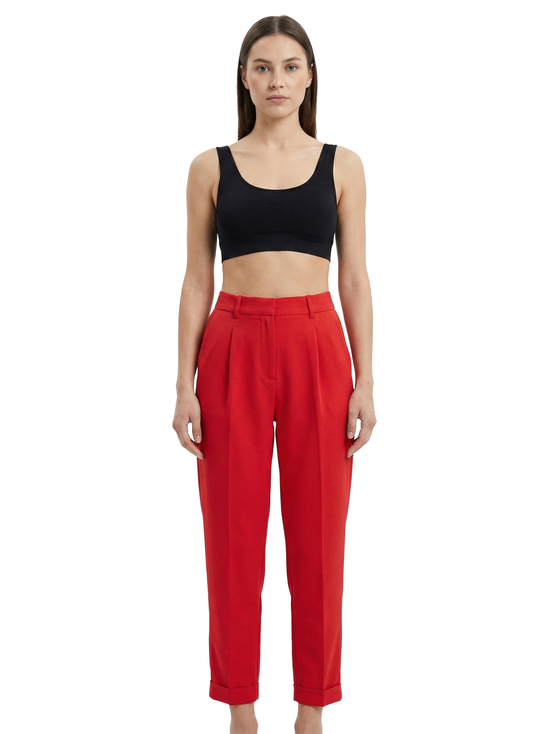 Alice + Olivia red tailored pants - size 2