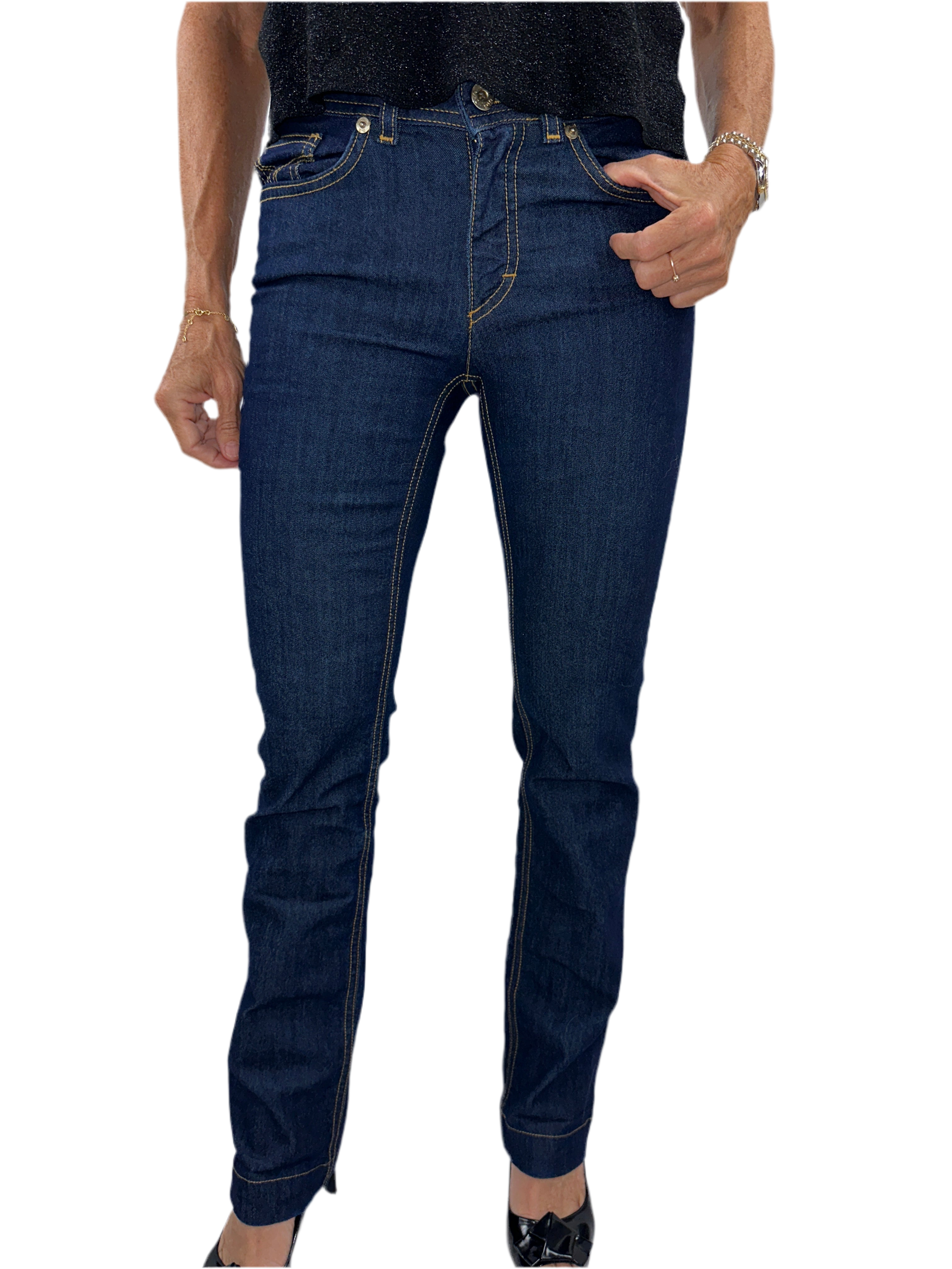 Dolce & Gabbana denim pants with brown thread - size 34