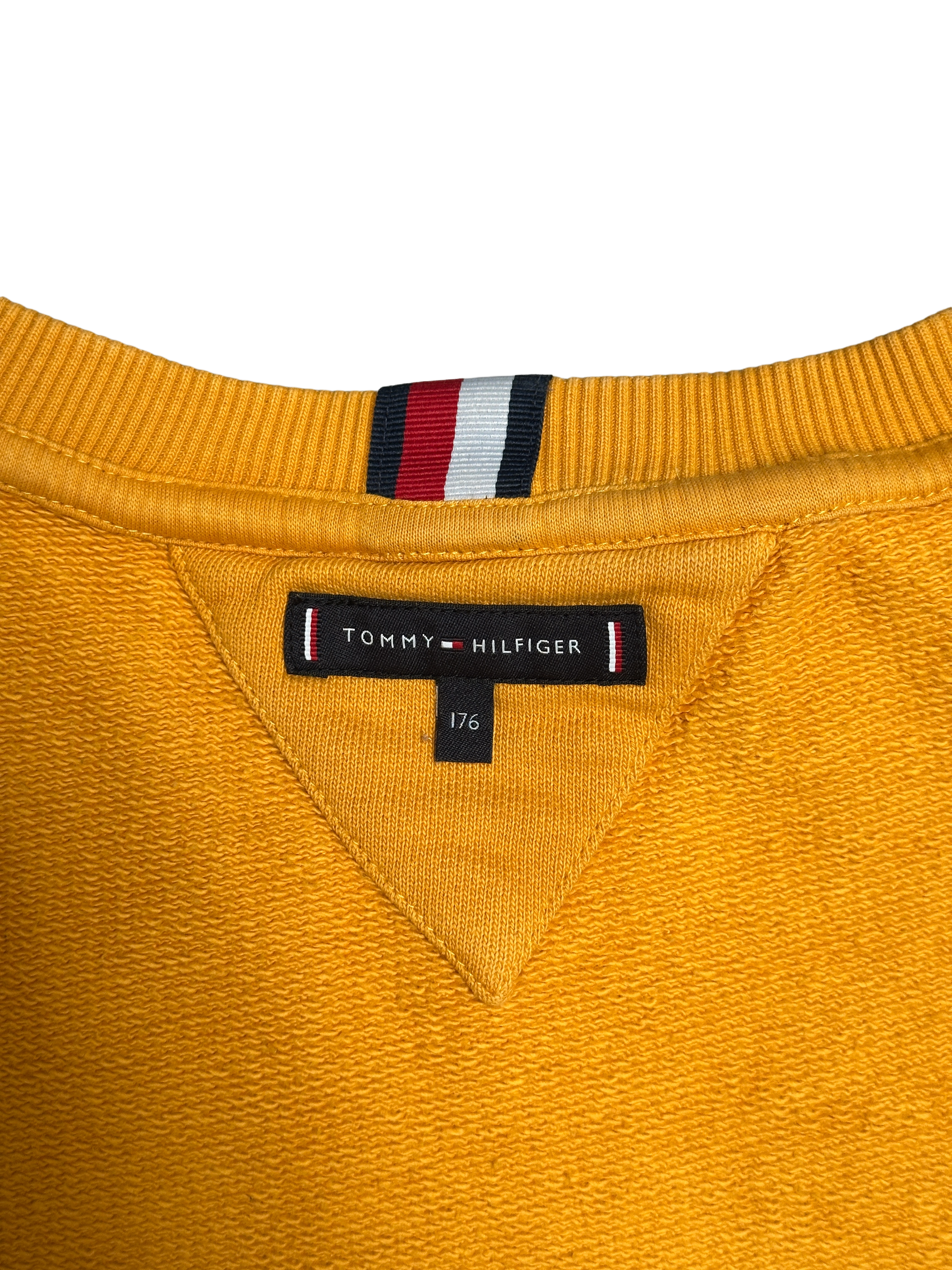 Tommy Hilfiger yellow sweater with logo - size L