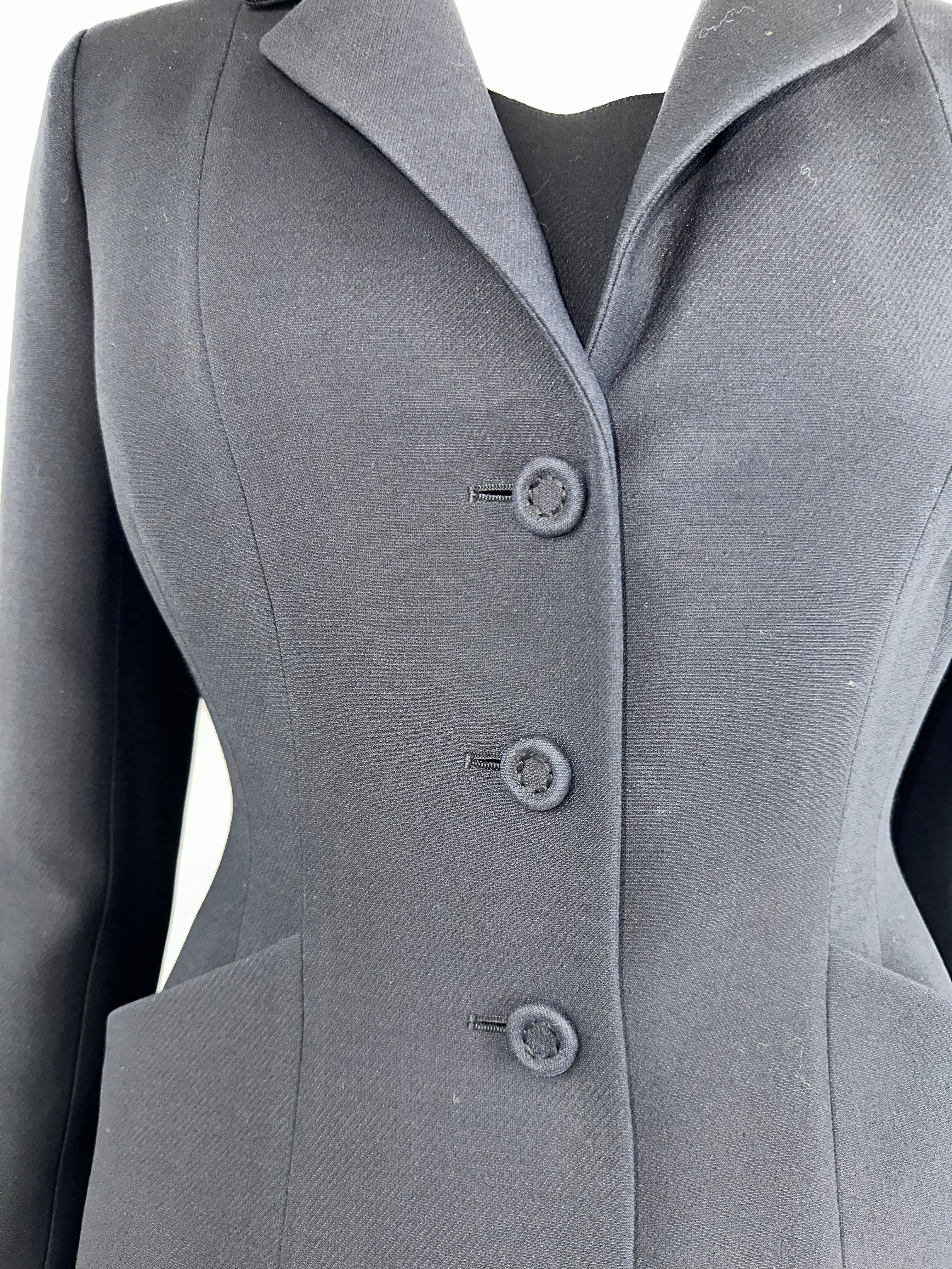 Dior black bar jacket - size 36