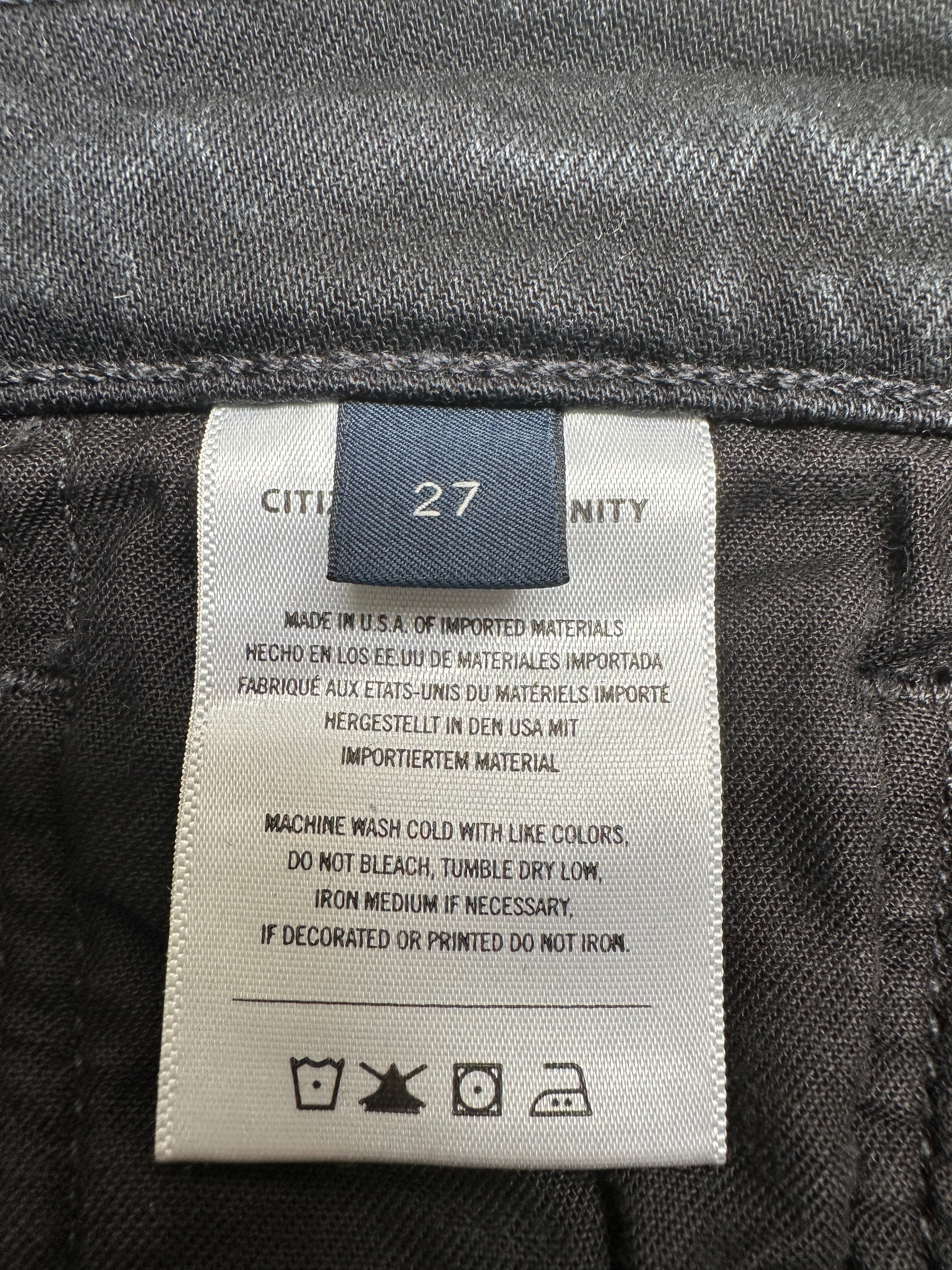 Citizens of Humanity black Daphne crop - size 27