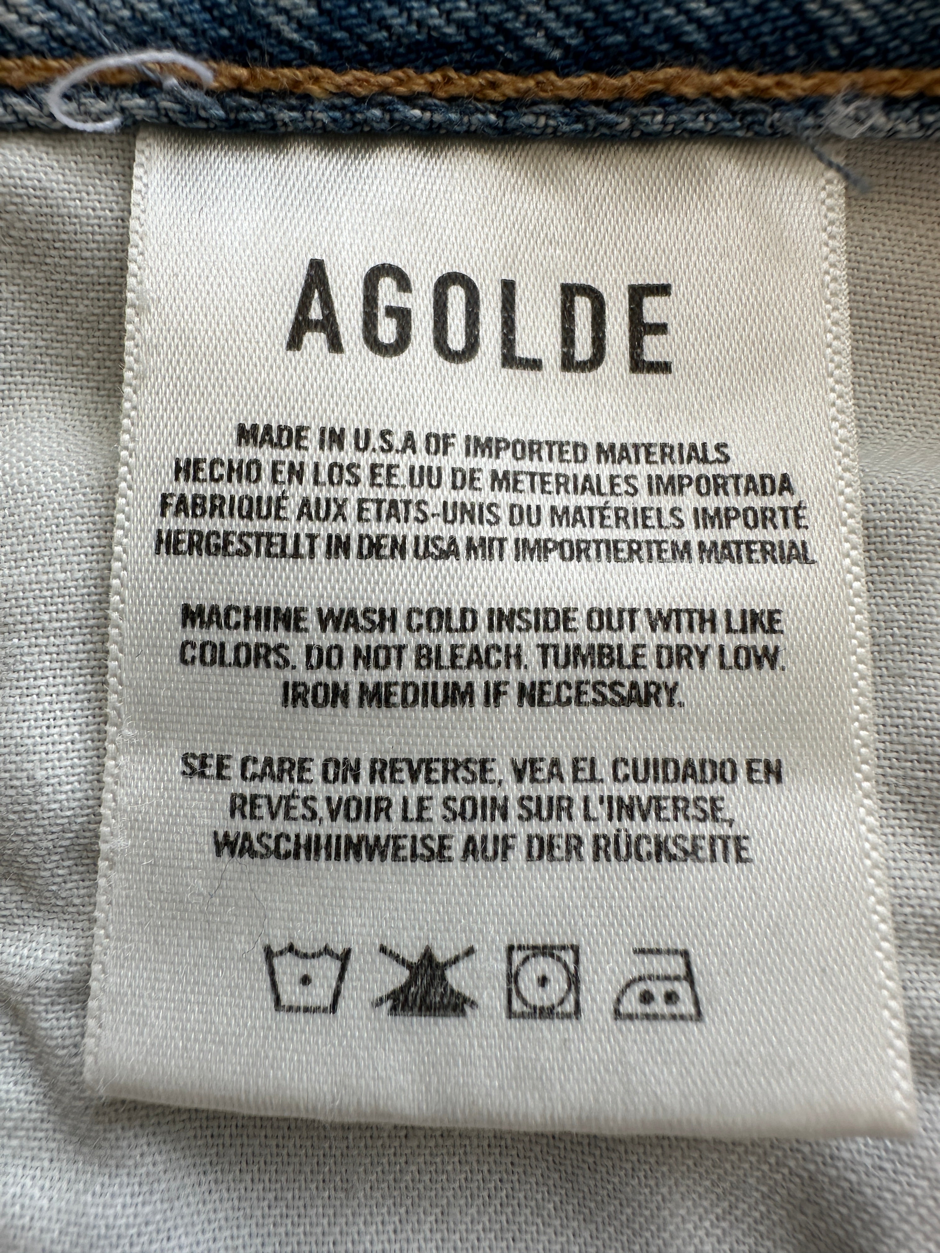 Agolde Blue Jean cotton "Criss Cross" - size 24