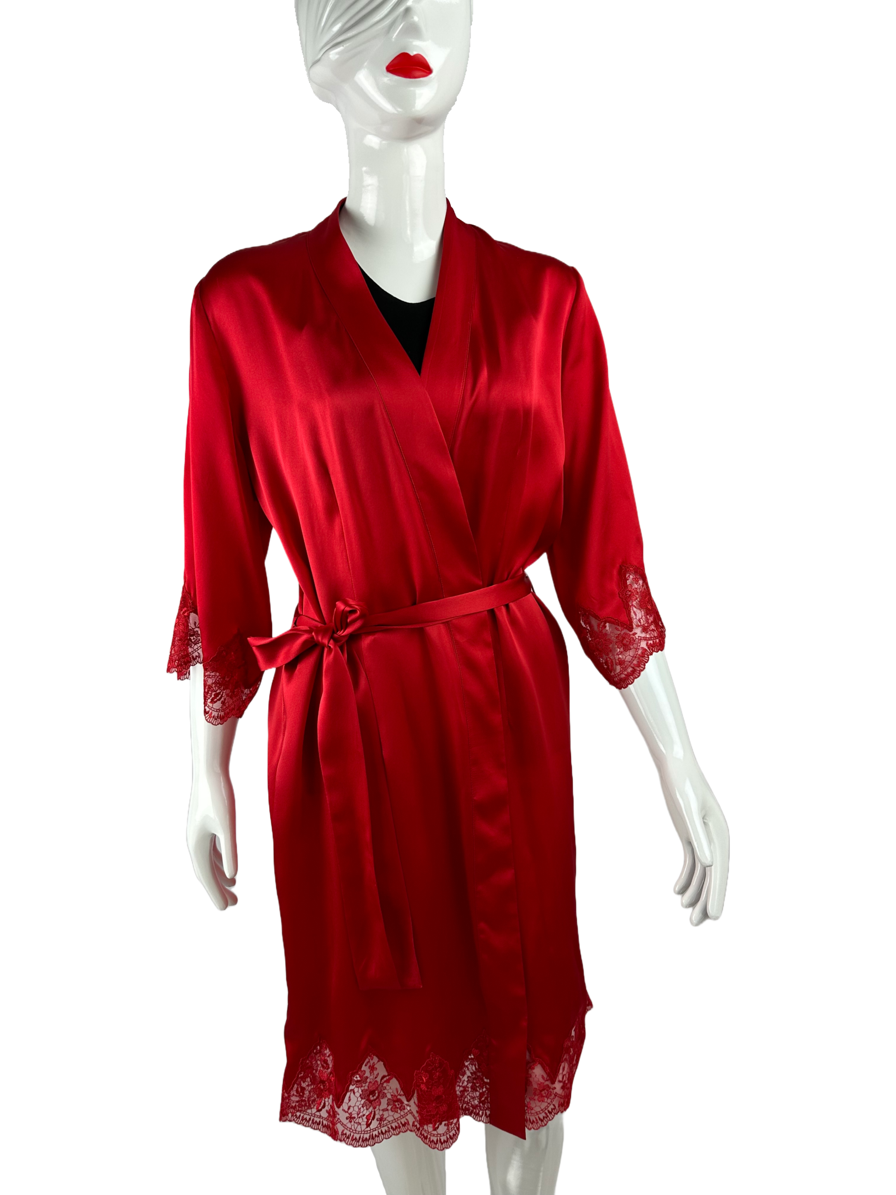 Aubade red silk Kimono - size M FR
