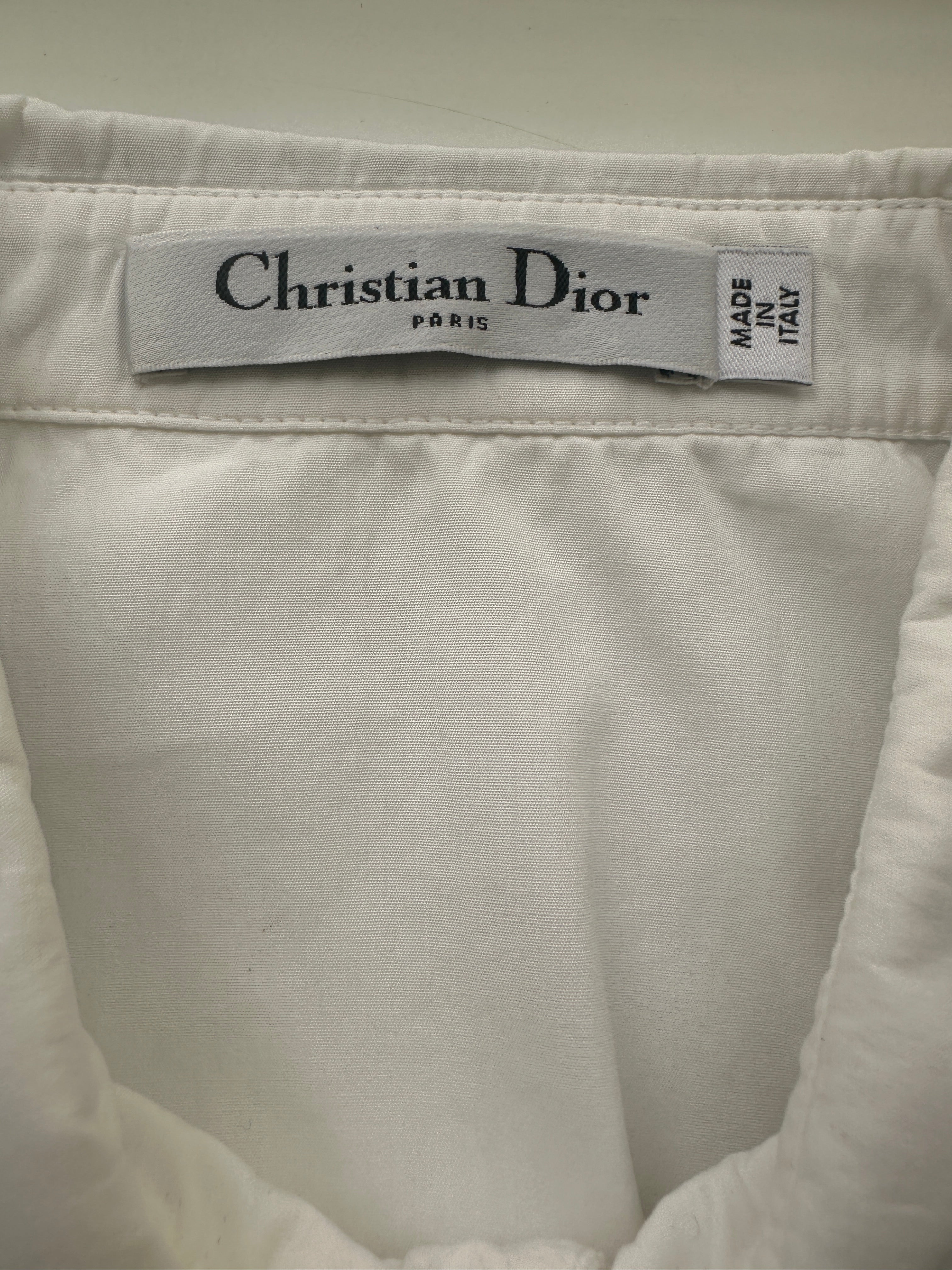 Dior white sleeveless shirt - size 36