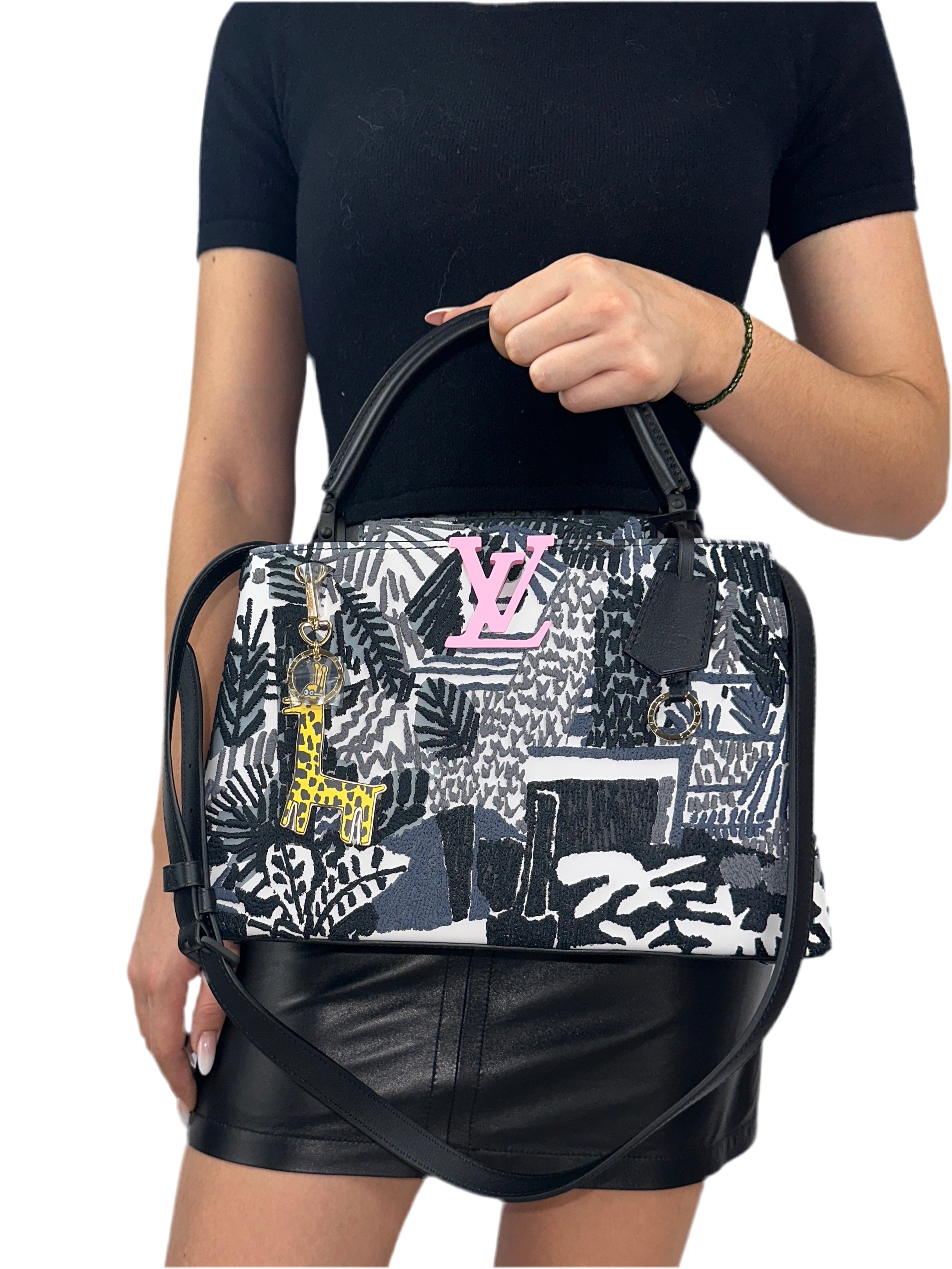 Louis Vuitton Limited Edition Arty Capucines M by Jonas Wood, N°222/300