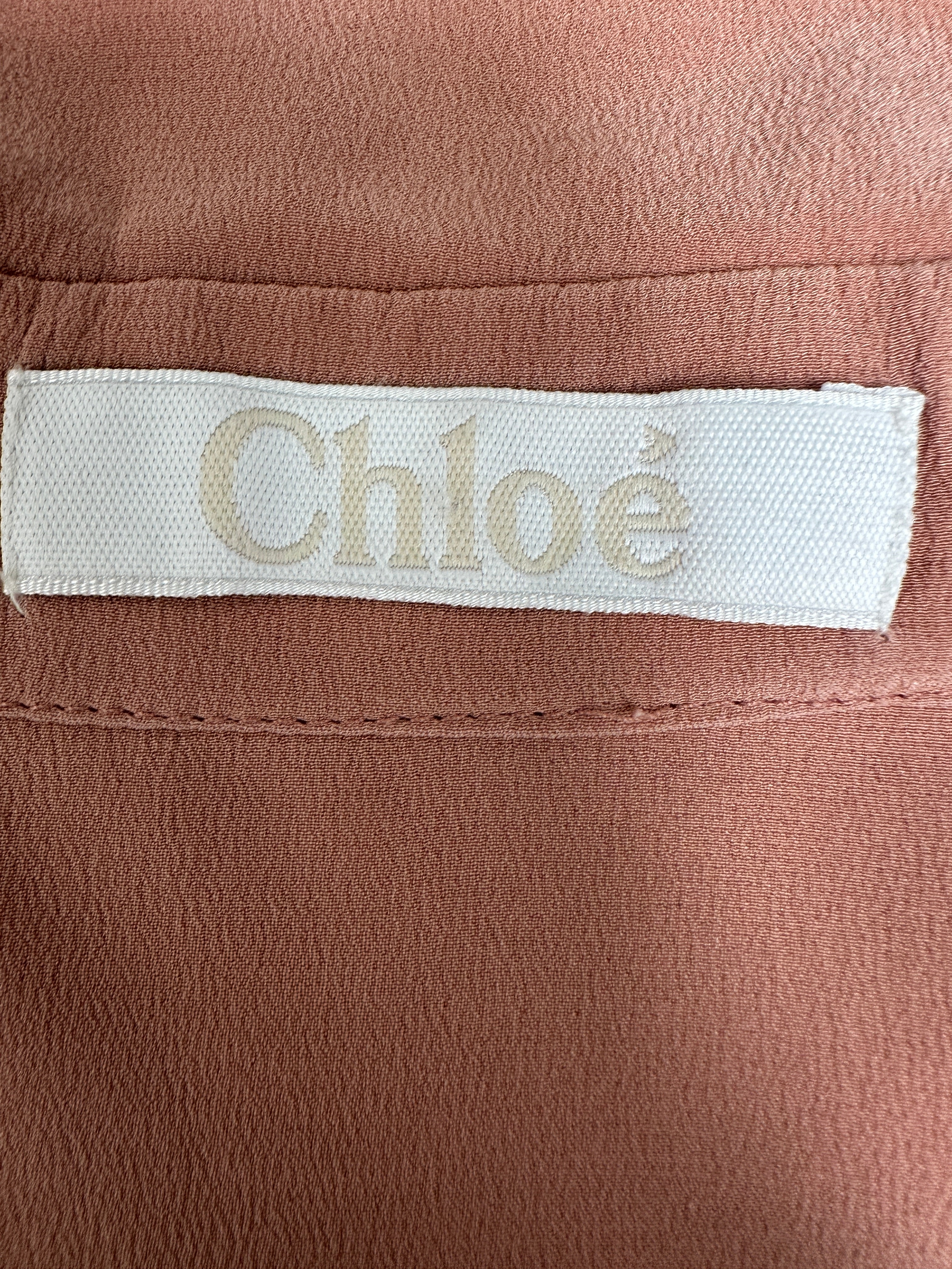Chloe old pink silk blouse - size 42