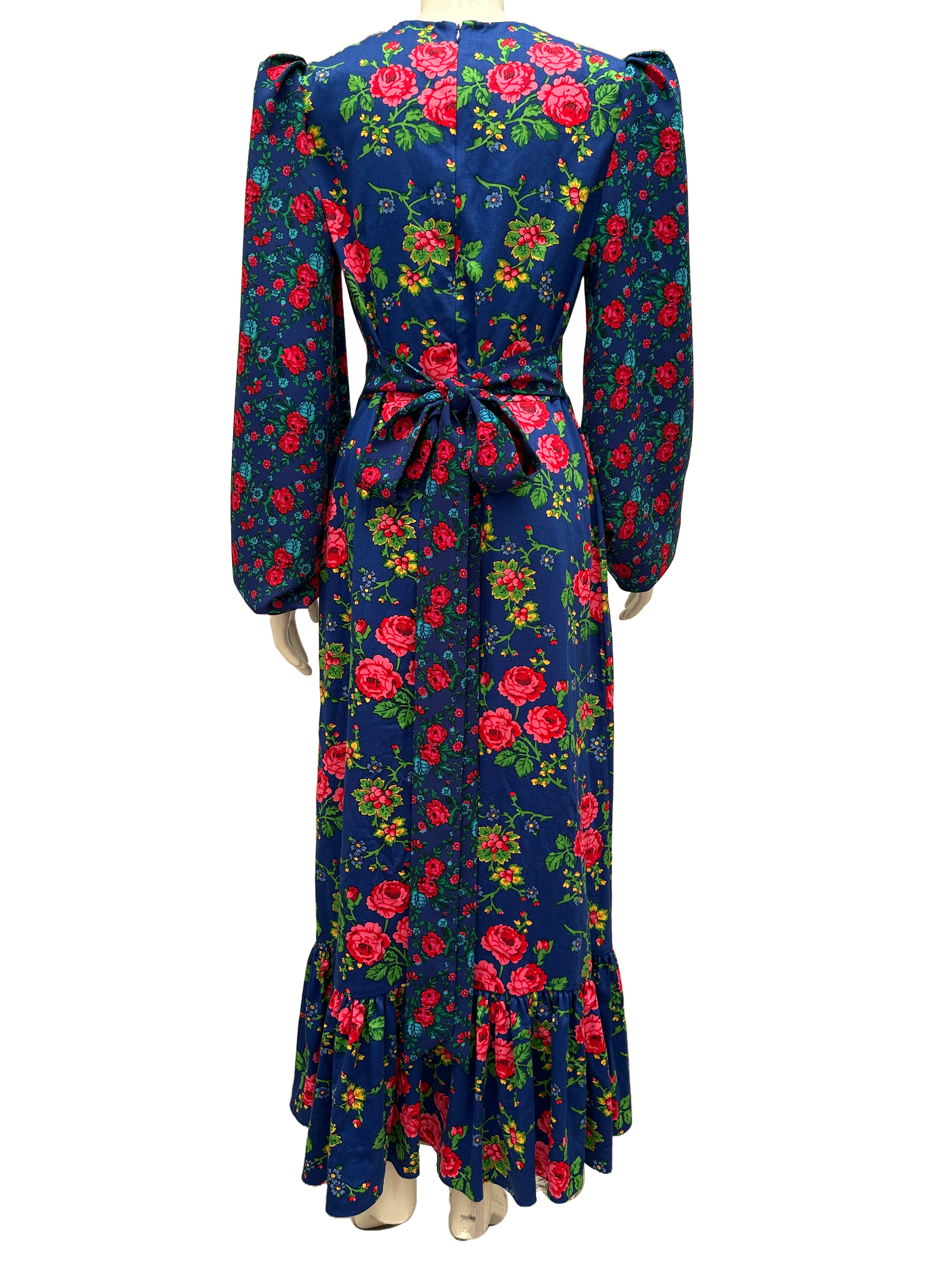 The Vampire Wife blue dress with floral pattern - size 40