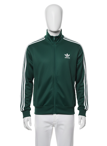 Adidas dark green classic track jacket - size 40
