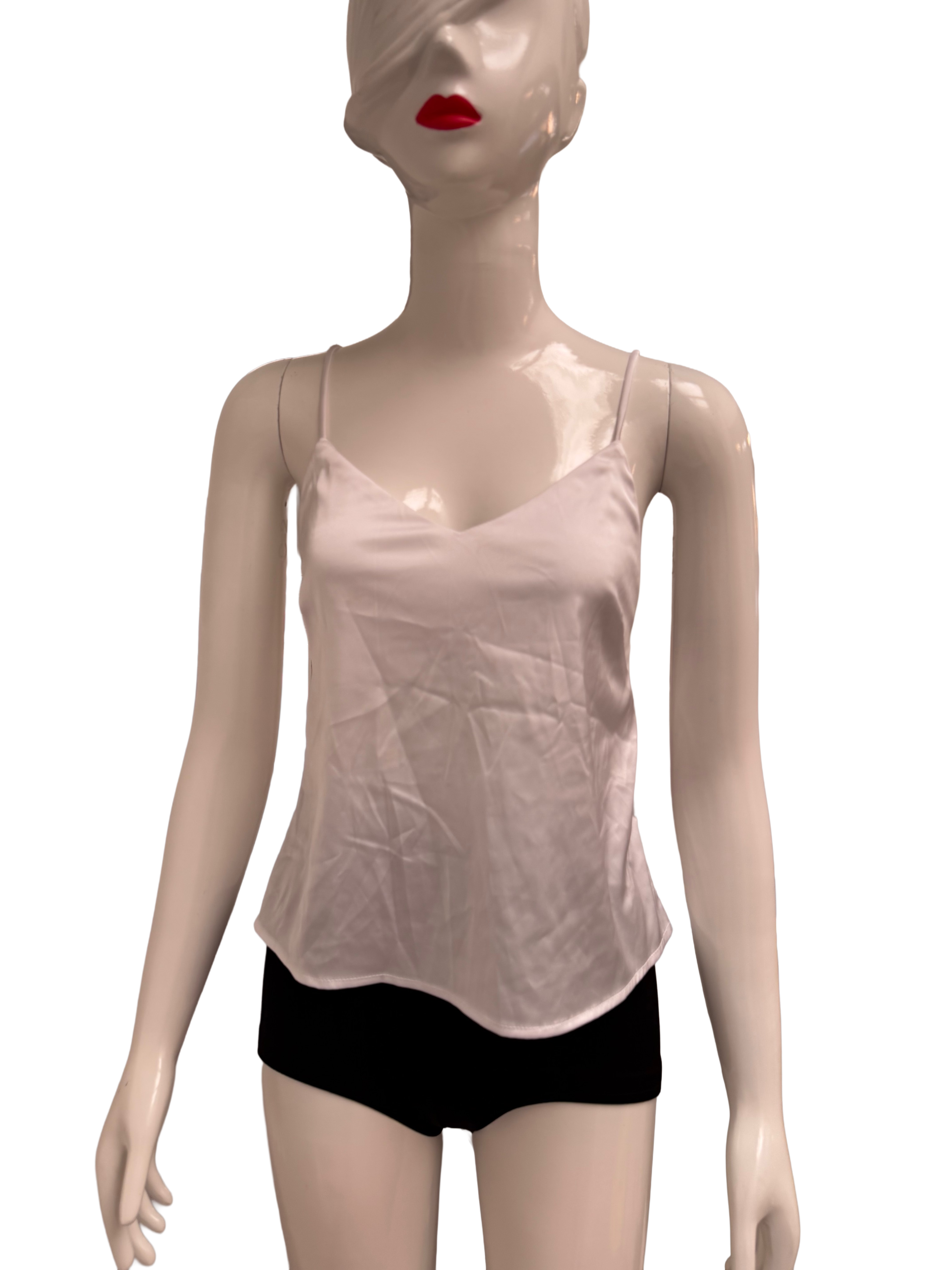 Etophe Studios white satin crop top - size L