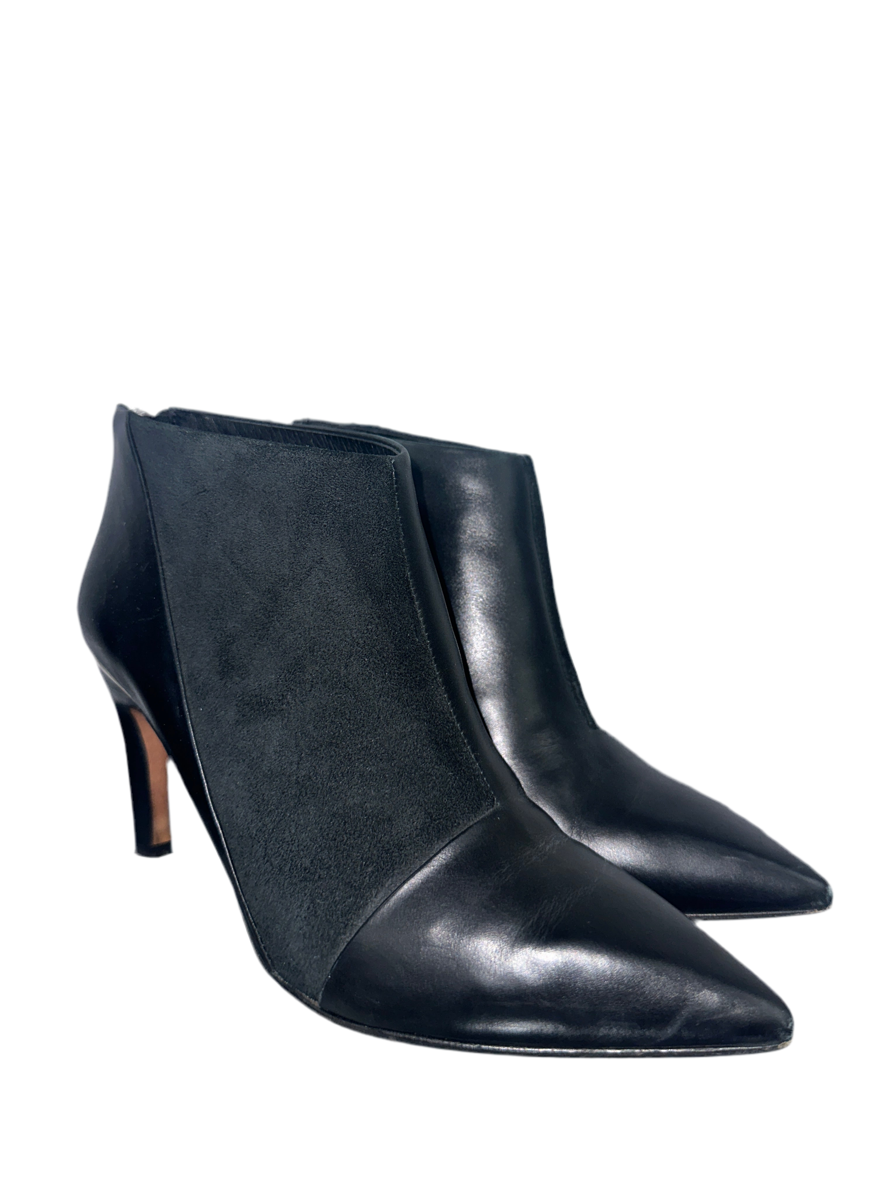 See by Chloé bi-material leather & suede boots - size 36