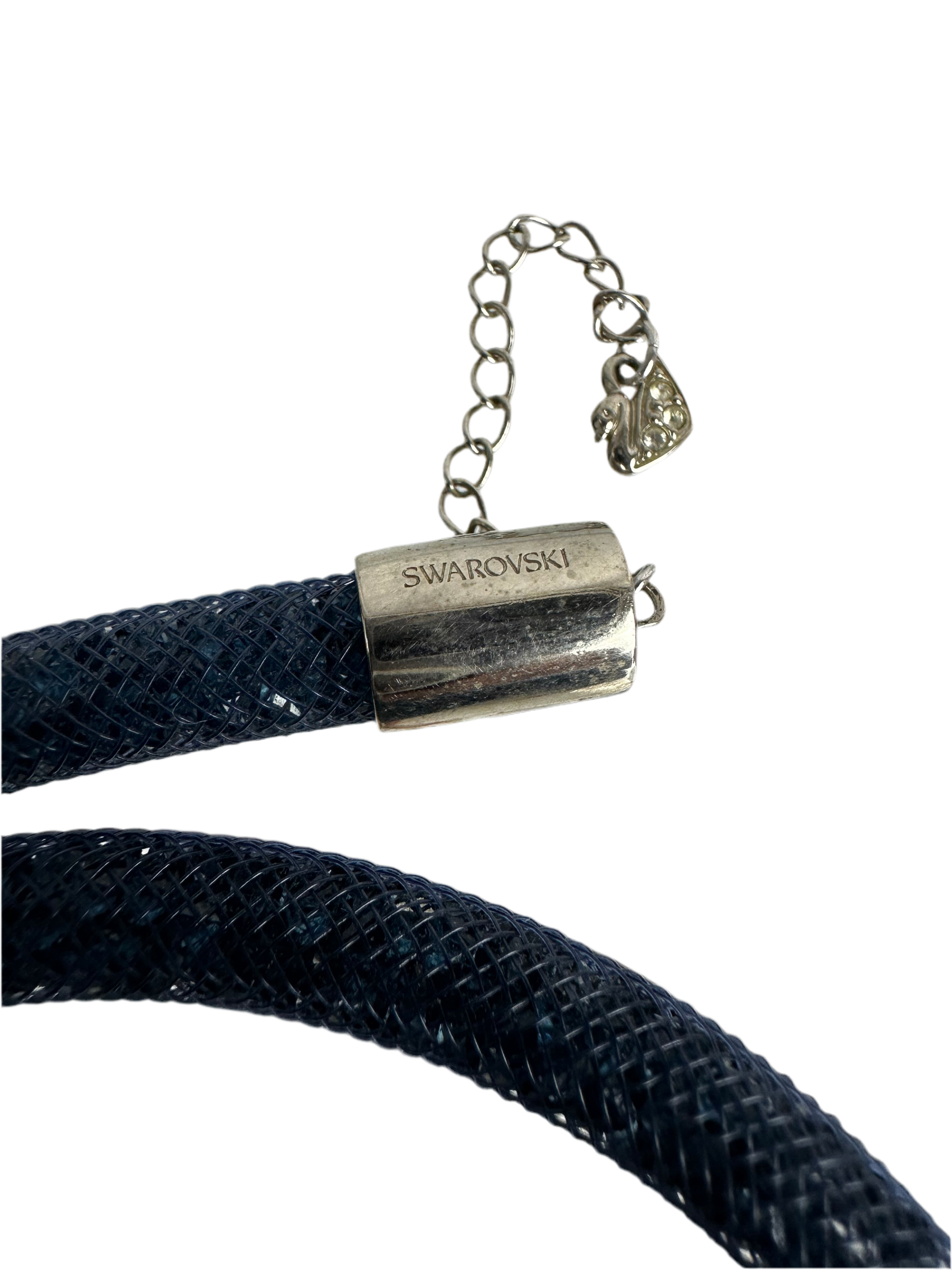 Swarovski Stardust blue crystal necklace