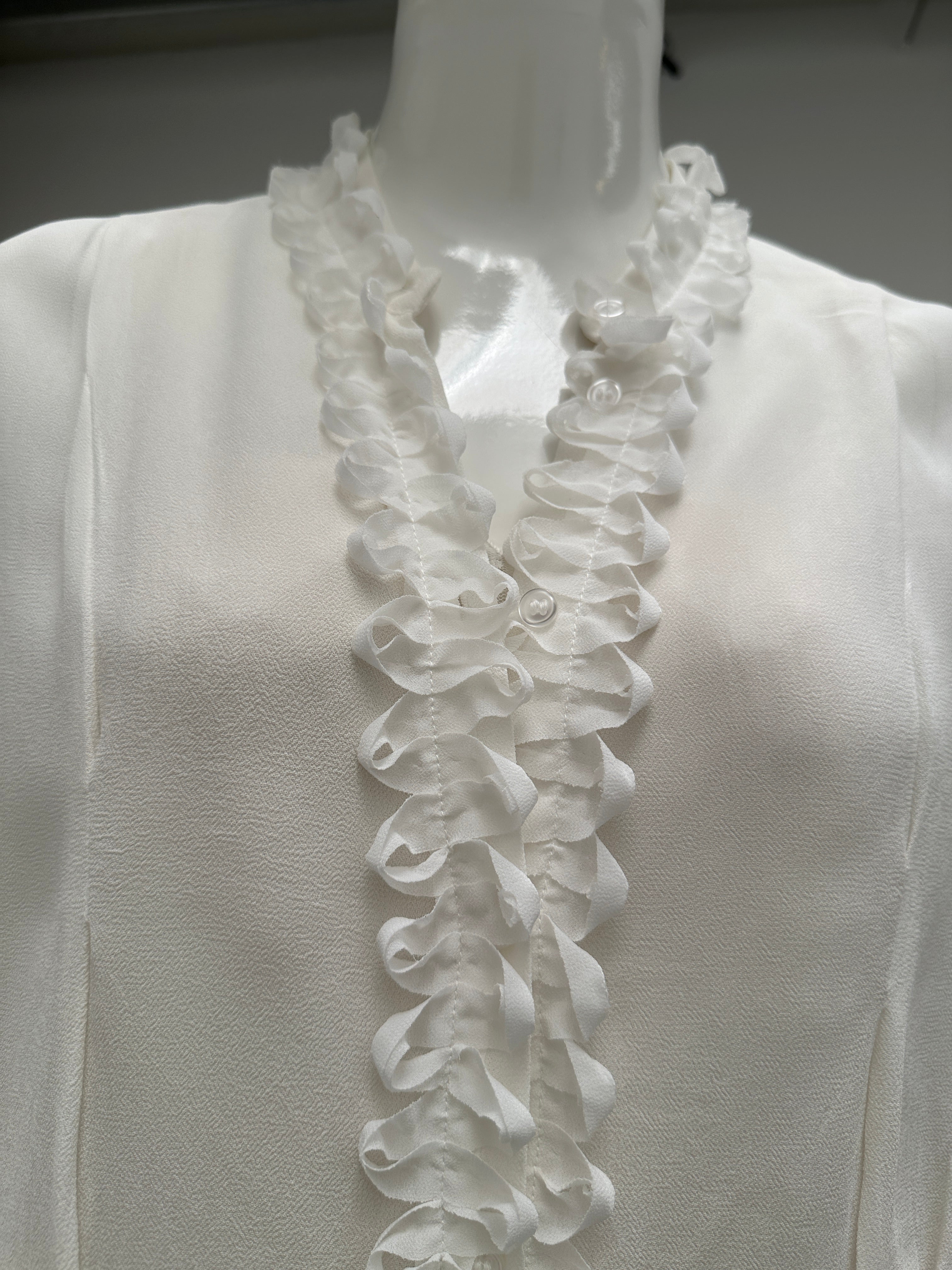 H&M Edition white shirt with ornament - size 36