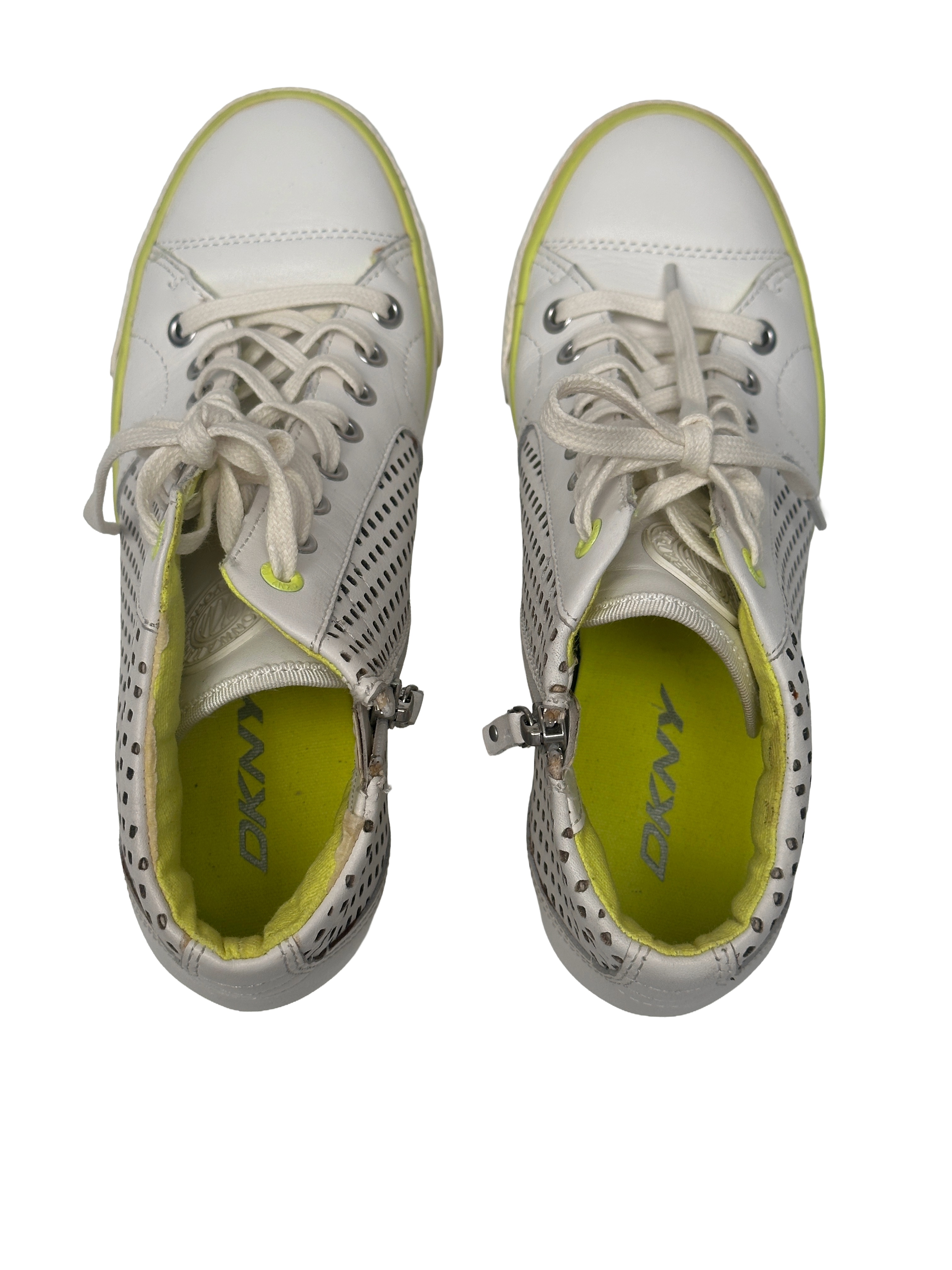 DKNY white wedge sneakers - size 38.5