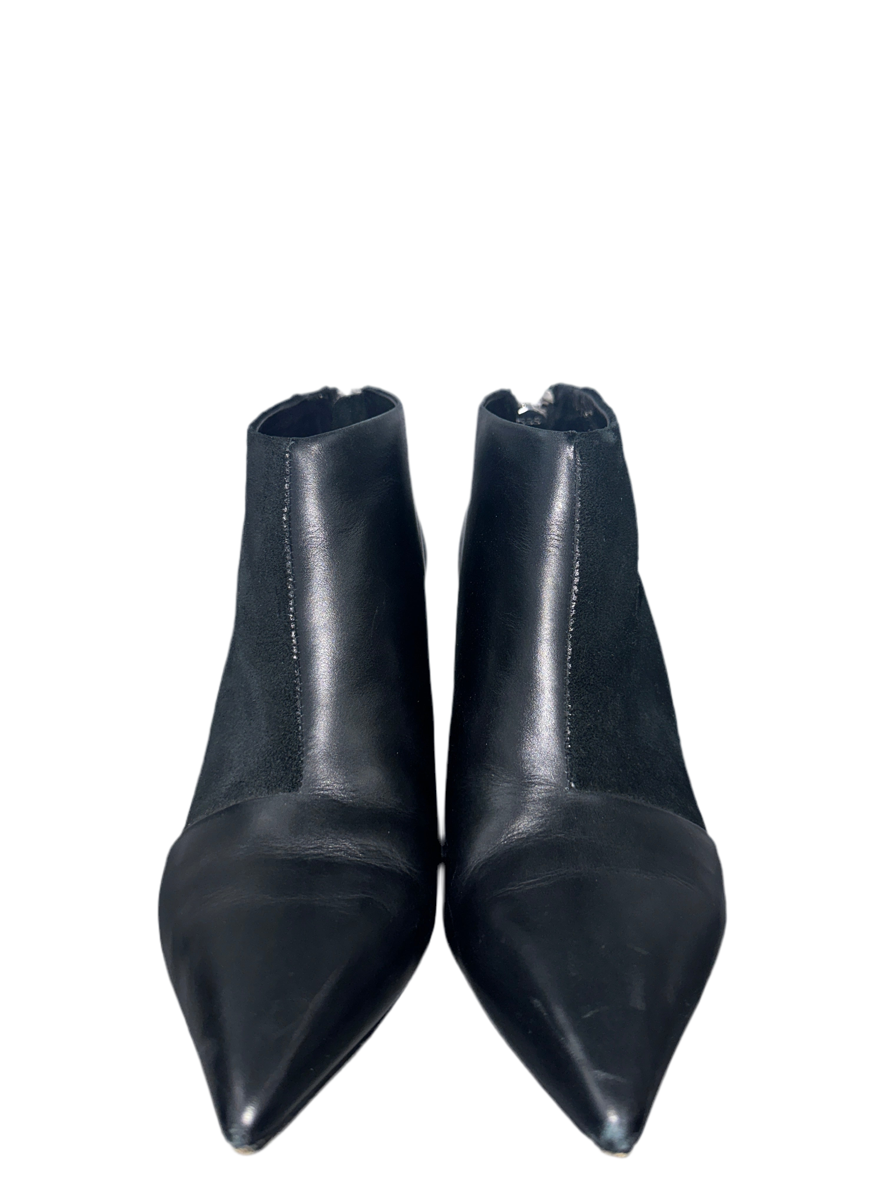 See by Chloé bi-material leather & suede boots - size 36
