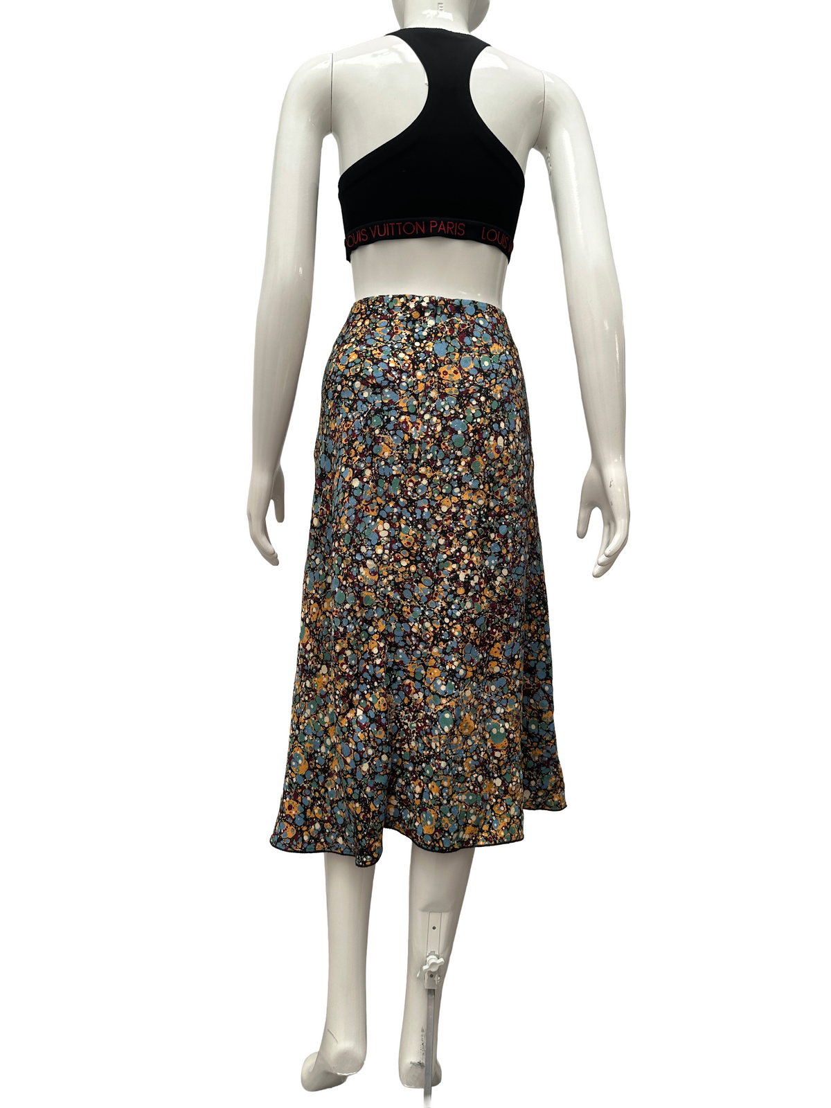 Victoria Beckham printed A-line skirt - size 42