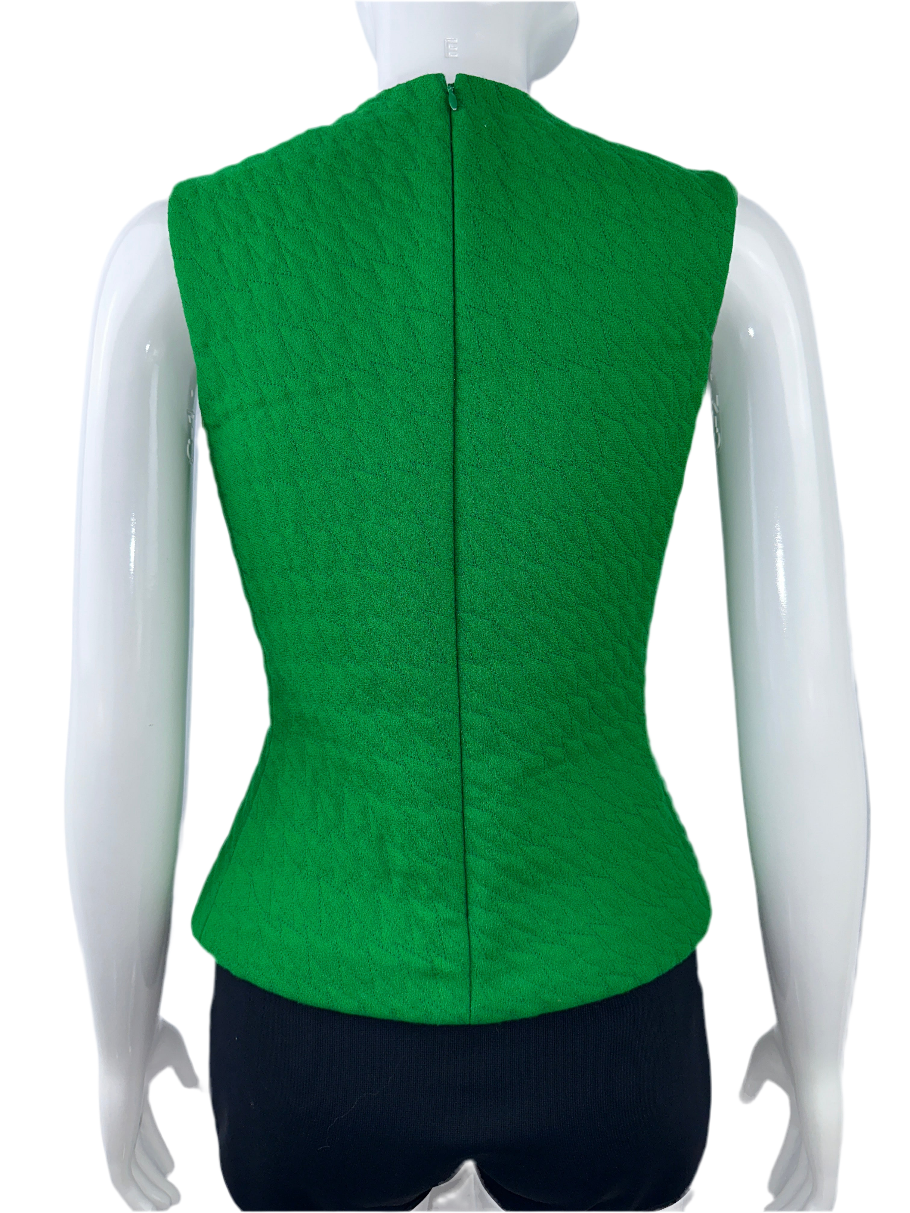 Dior green quilted top - size 36