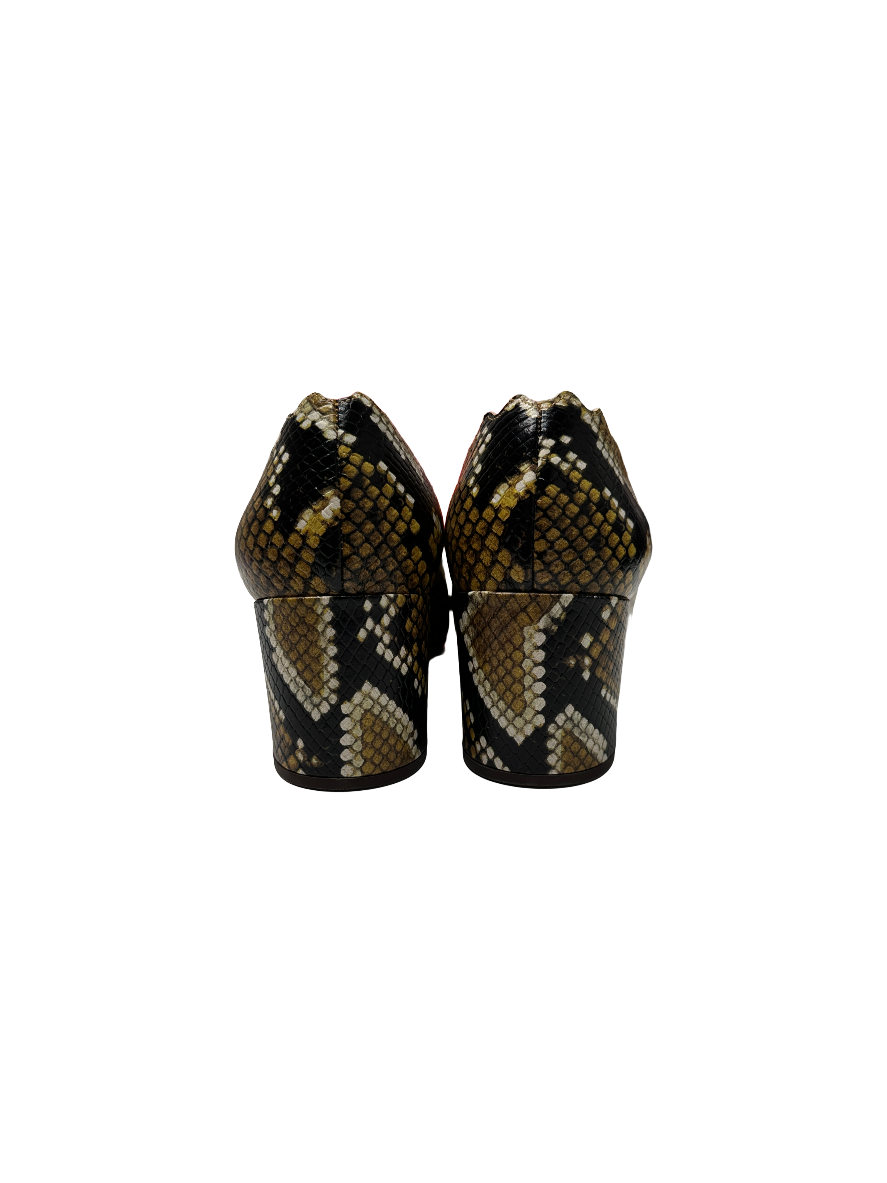 Chloe python effect leather pumps - size 40.5