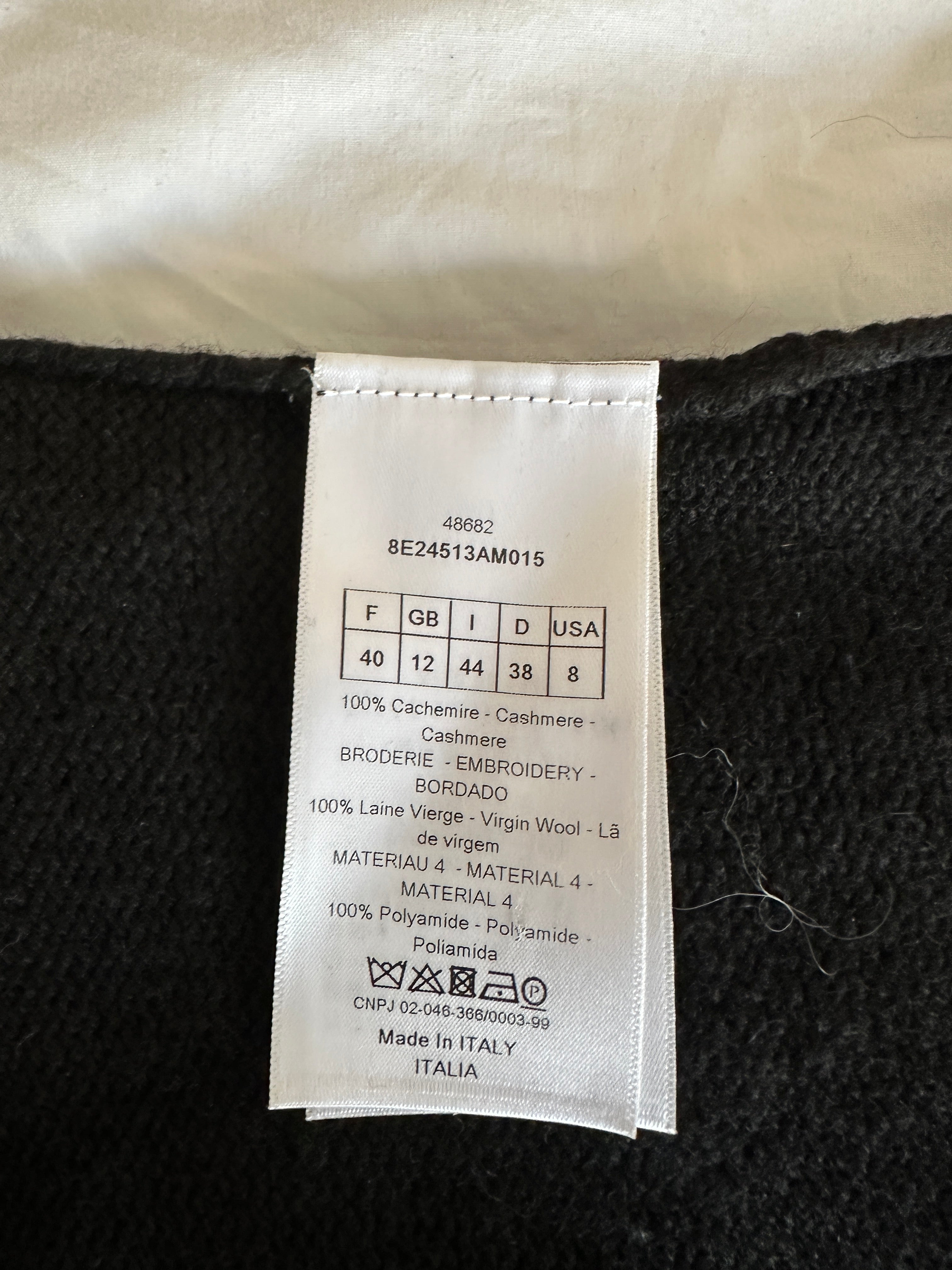 Dior black dragon sweater - size 40