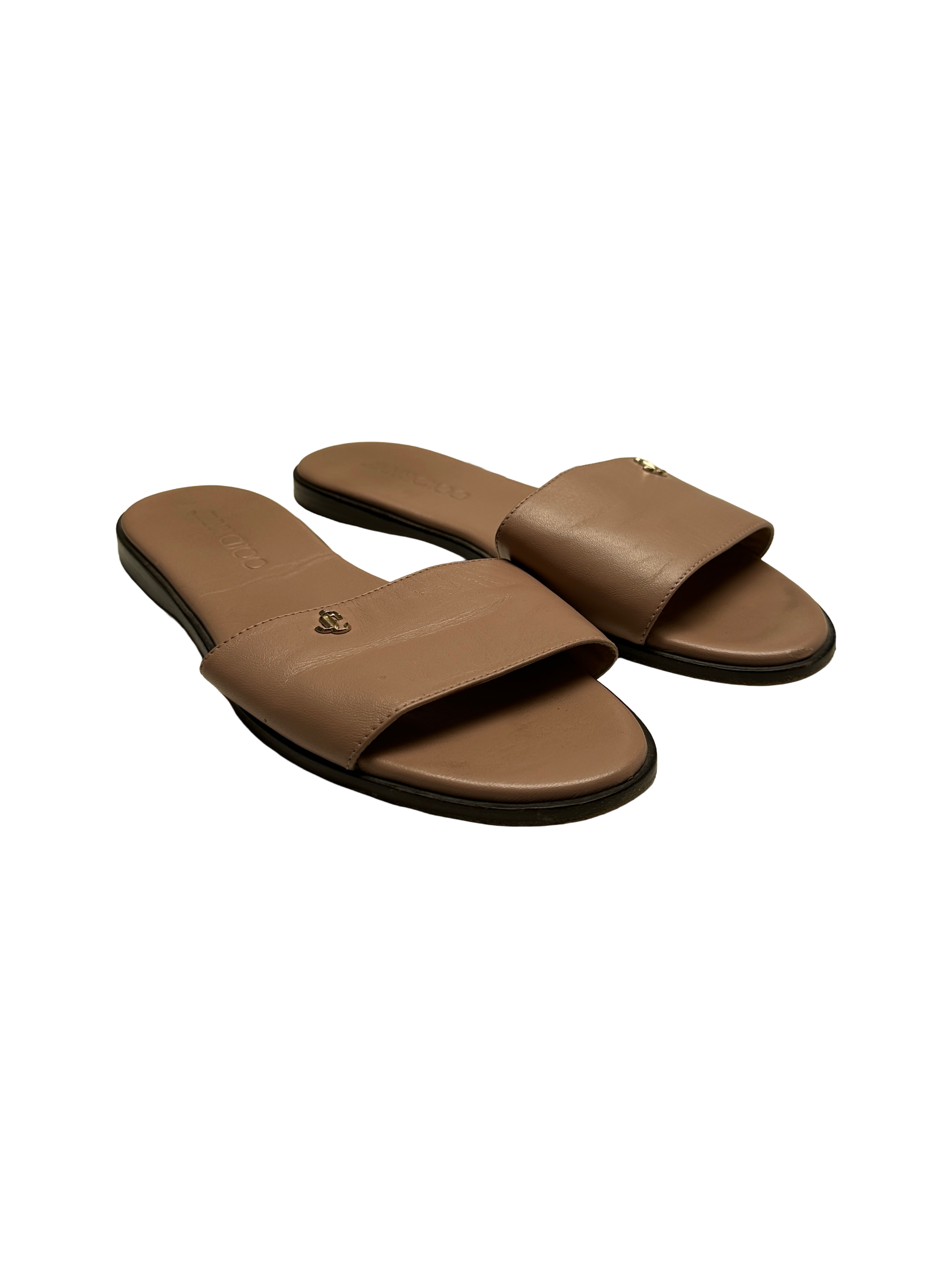 Jimmy Choo Minea flat slides - size 37.5