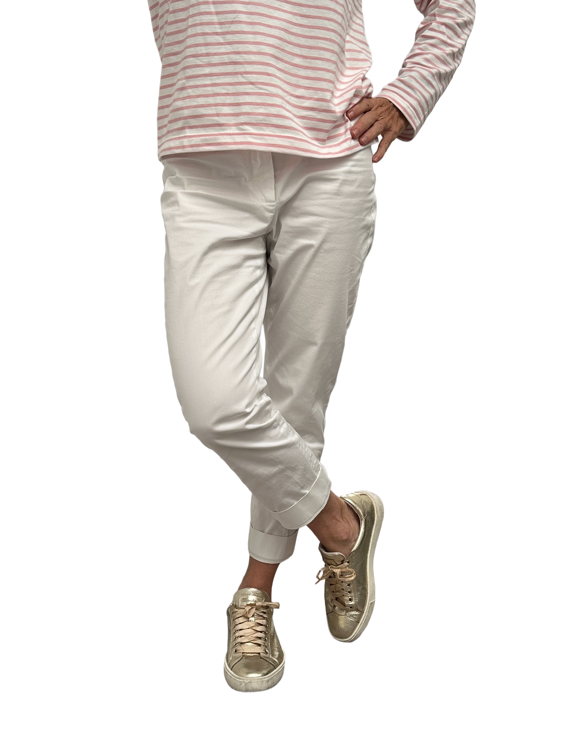 Santoni gold sneakers - size 37