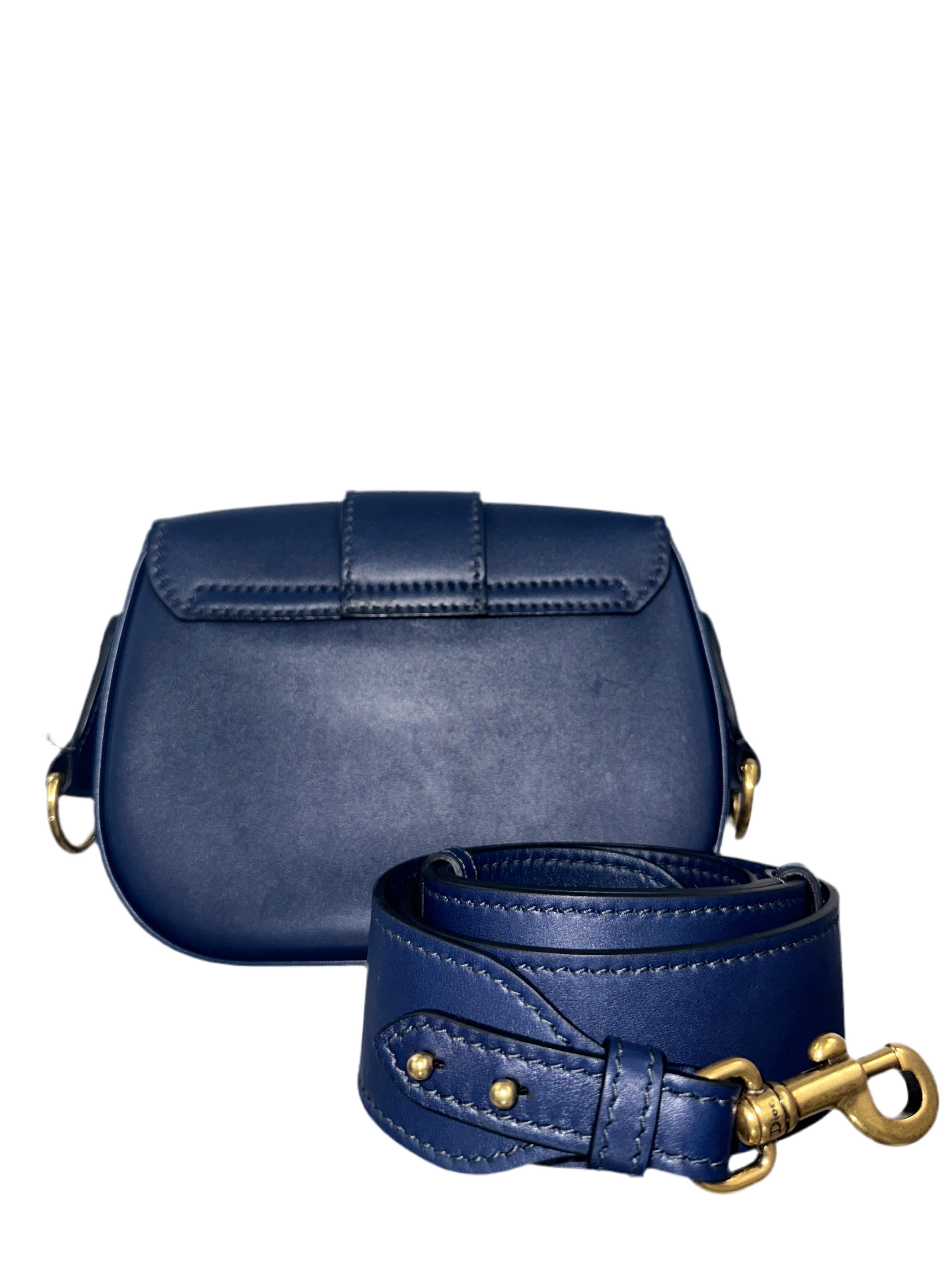 Dior blue leather D-Fence crossbody bag