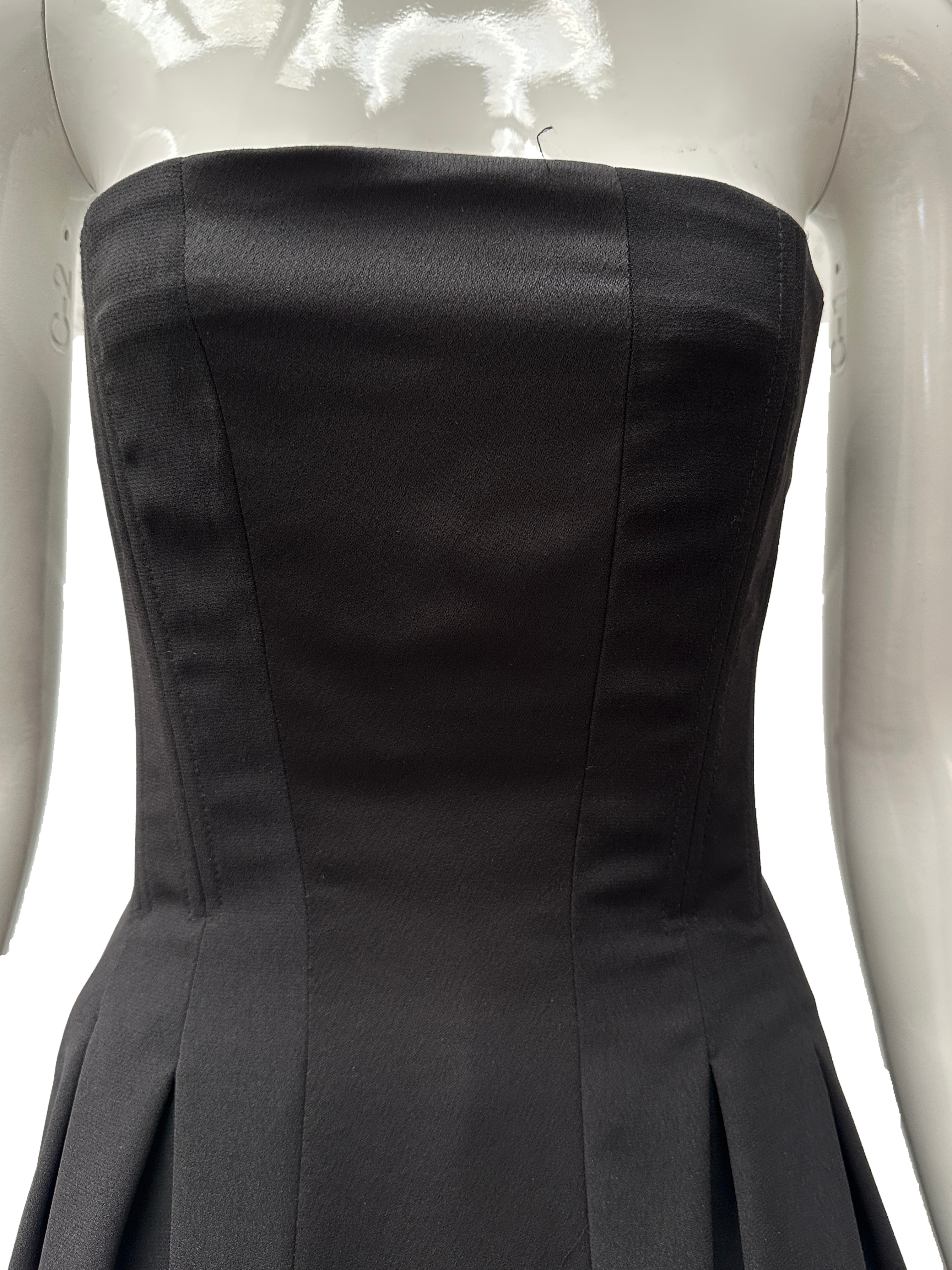Naf Naf black strapless cocktail dress - size 38