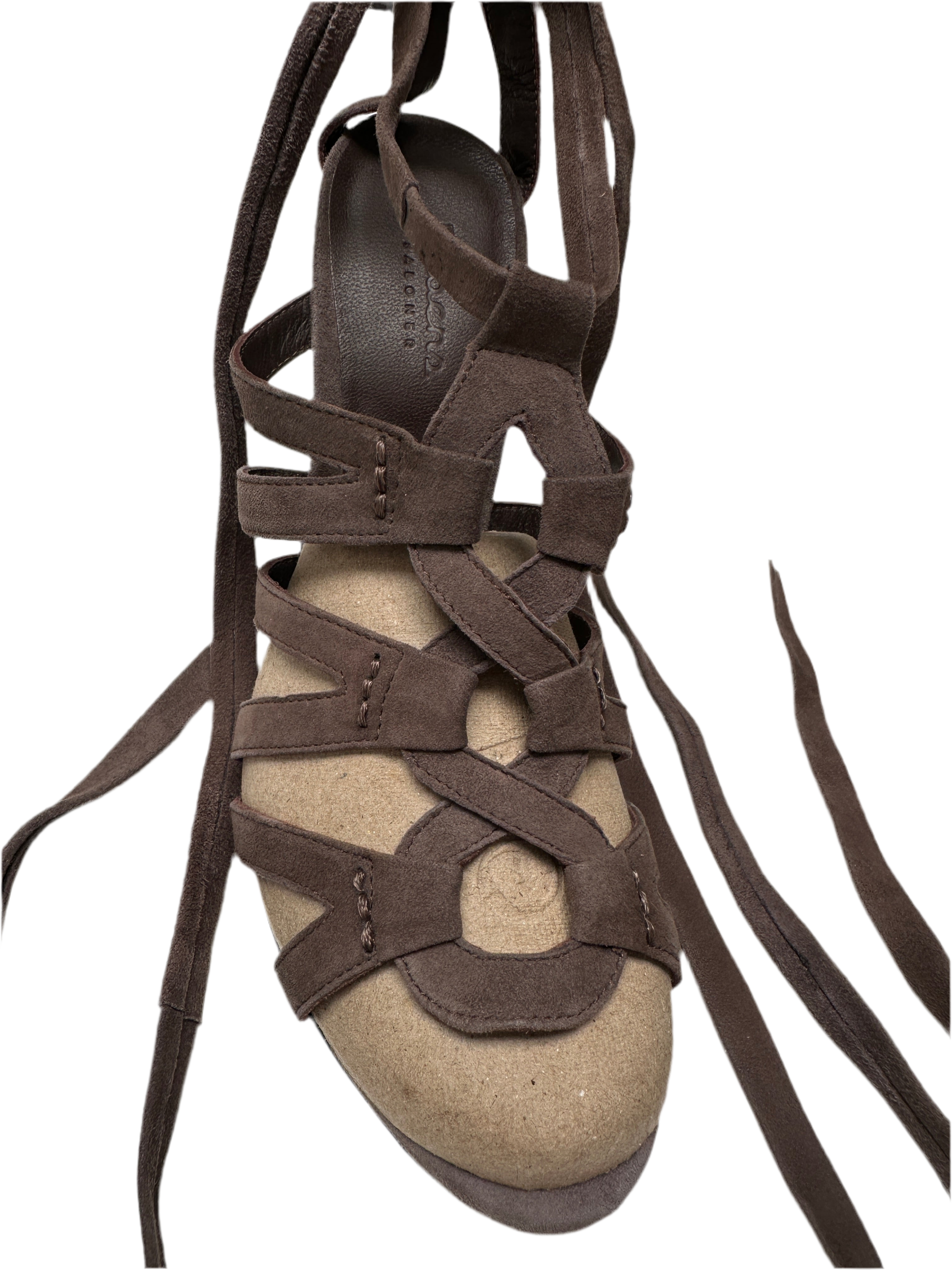 Rabens Saloner brown heeled sandal - size 40