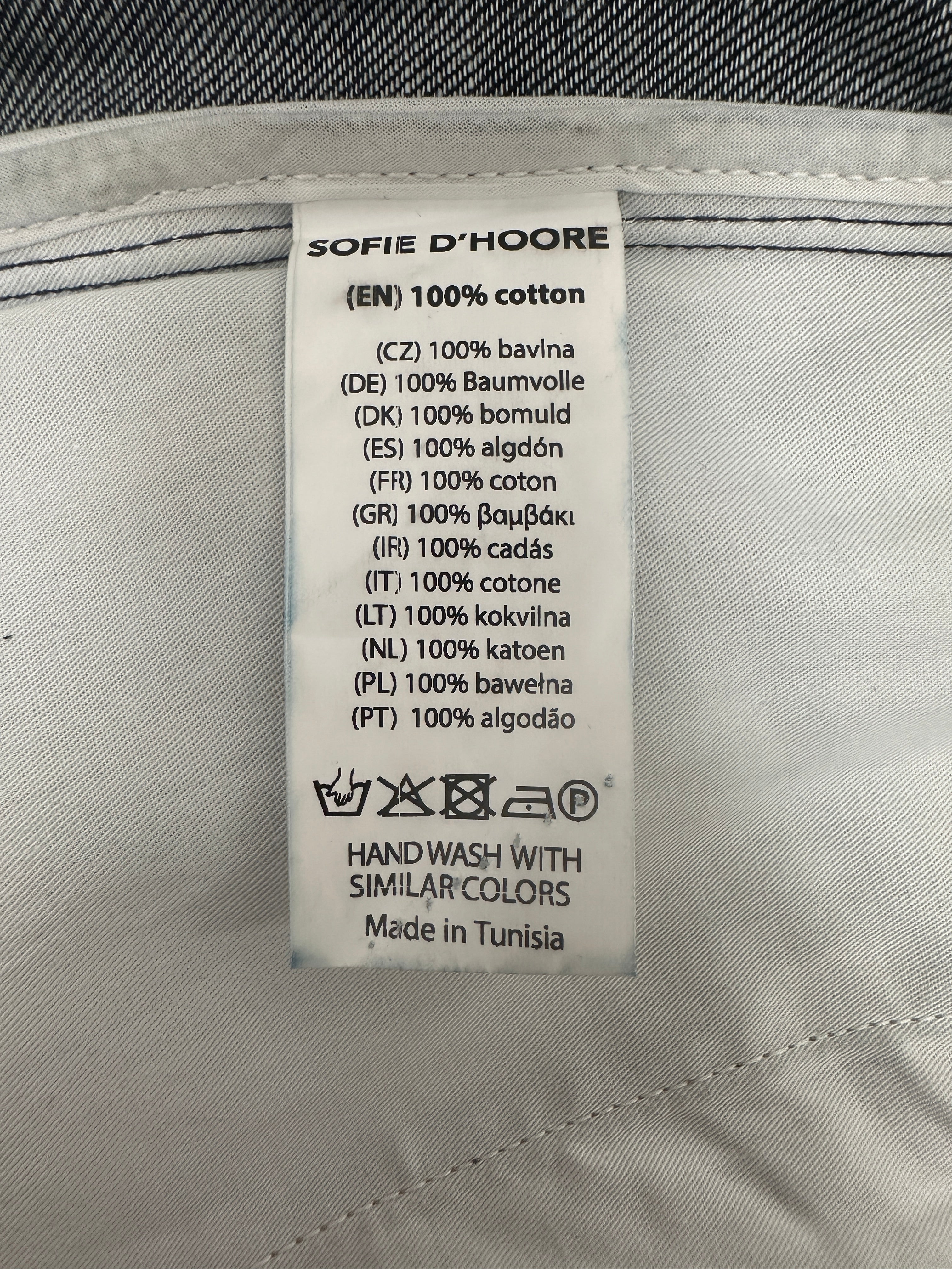 Sofie D'Hoore dark denim wide pants - size 36