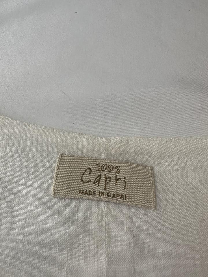 100% Capri white suit vest - size 34