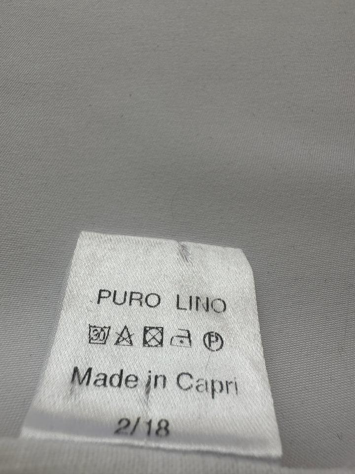 100% Capri white suit vest - size 34