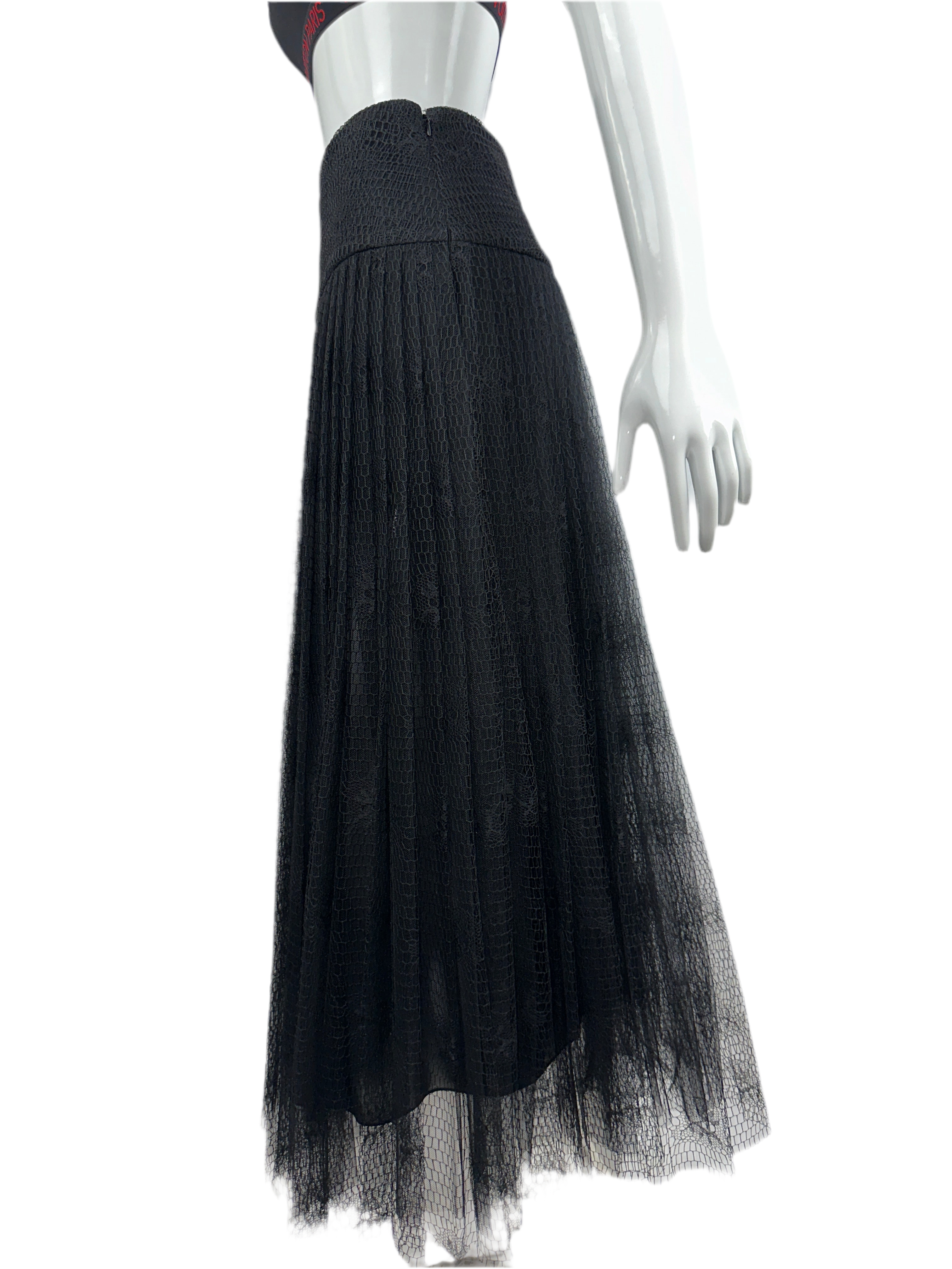 Dior sheer pleated skirt - size 36