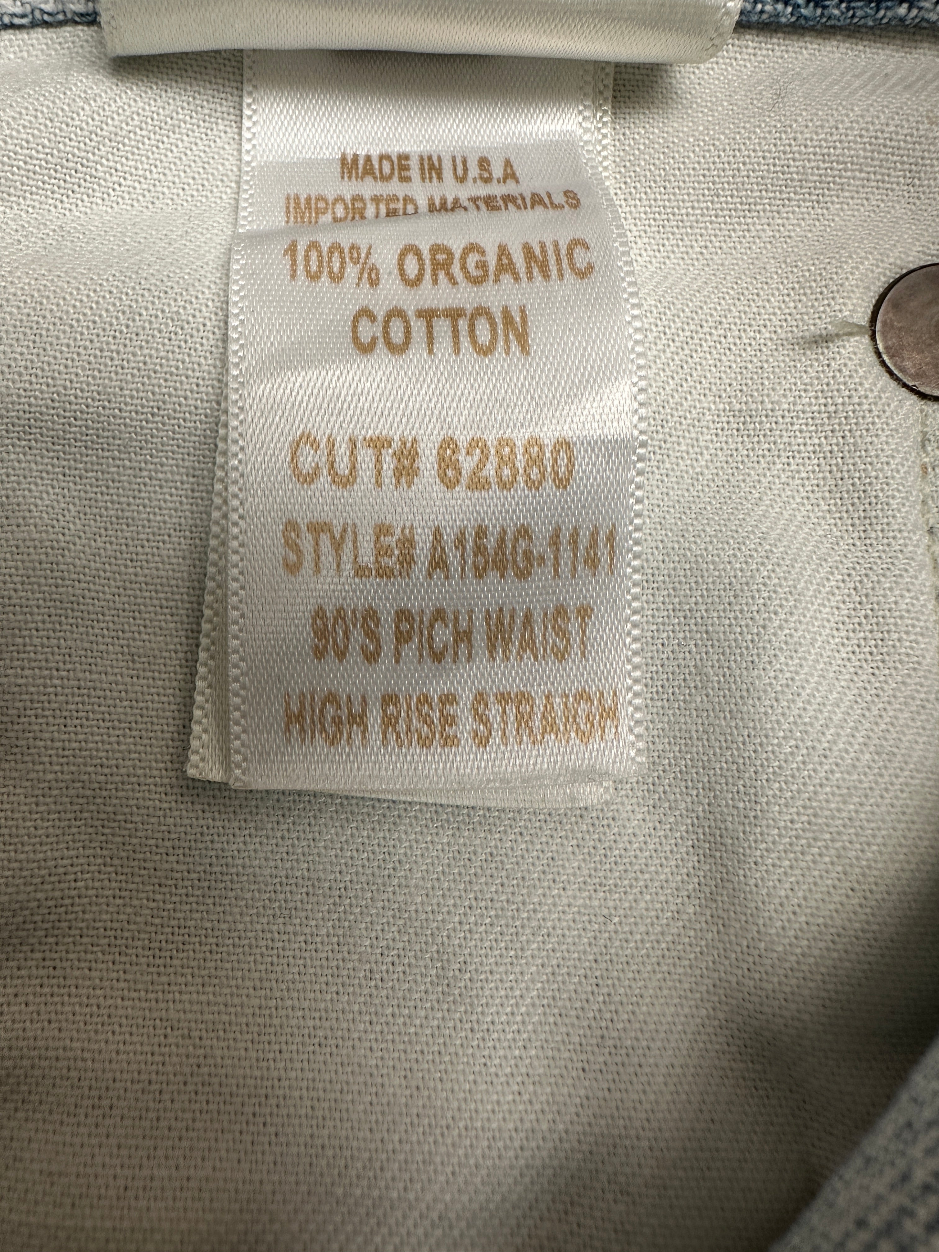 Agolde silver 90'S pinch waist high rise straight - size 29