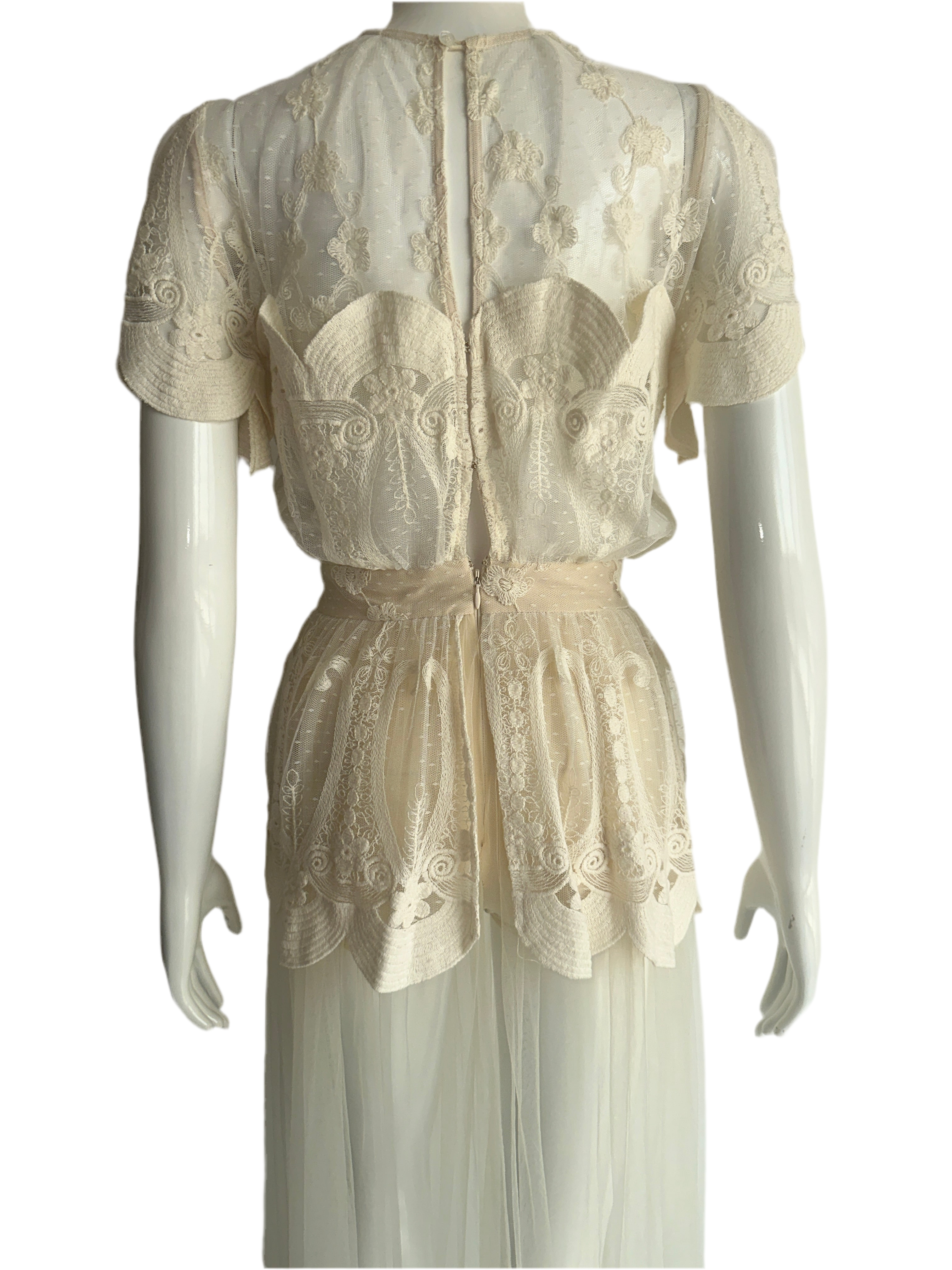 Elisabetta Franchi cream Abito dress - size 40