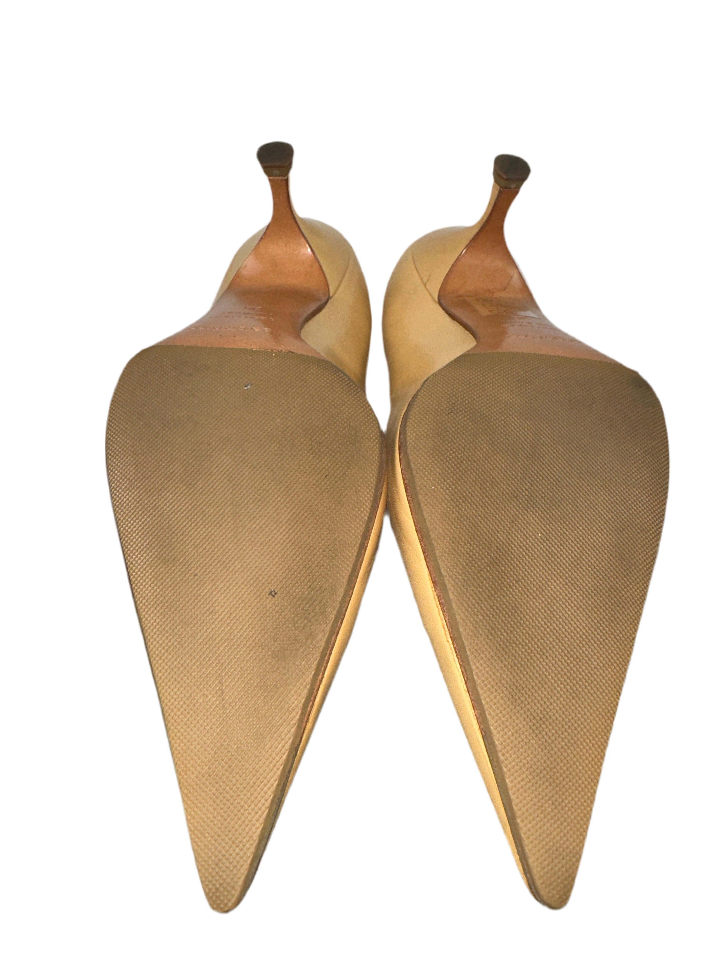 Sergio Rossi camel pointed pumps - size 36