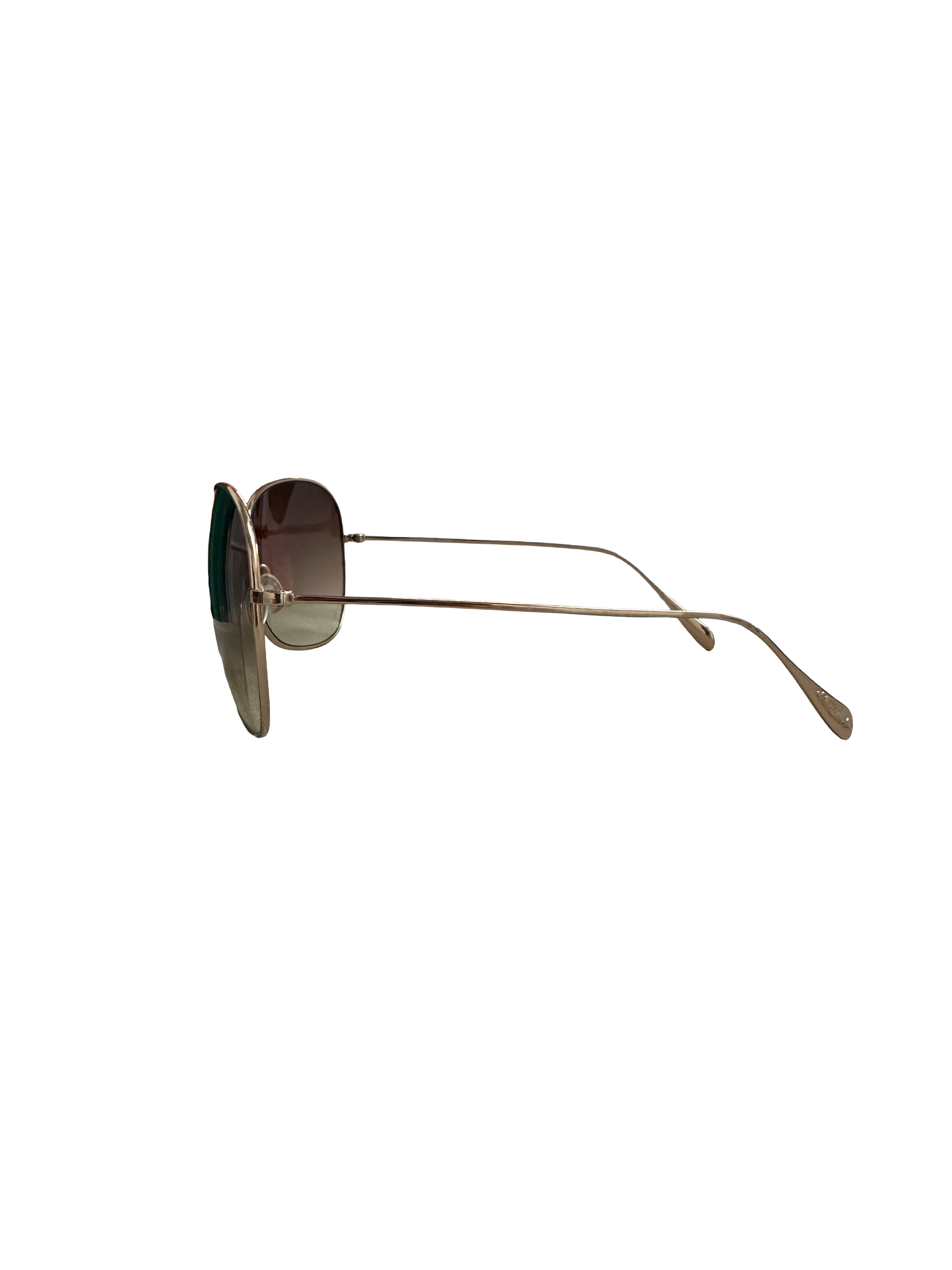 Oliver Peoples gold aviator sunglasses