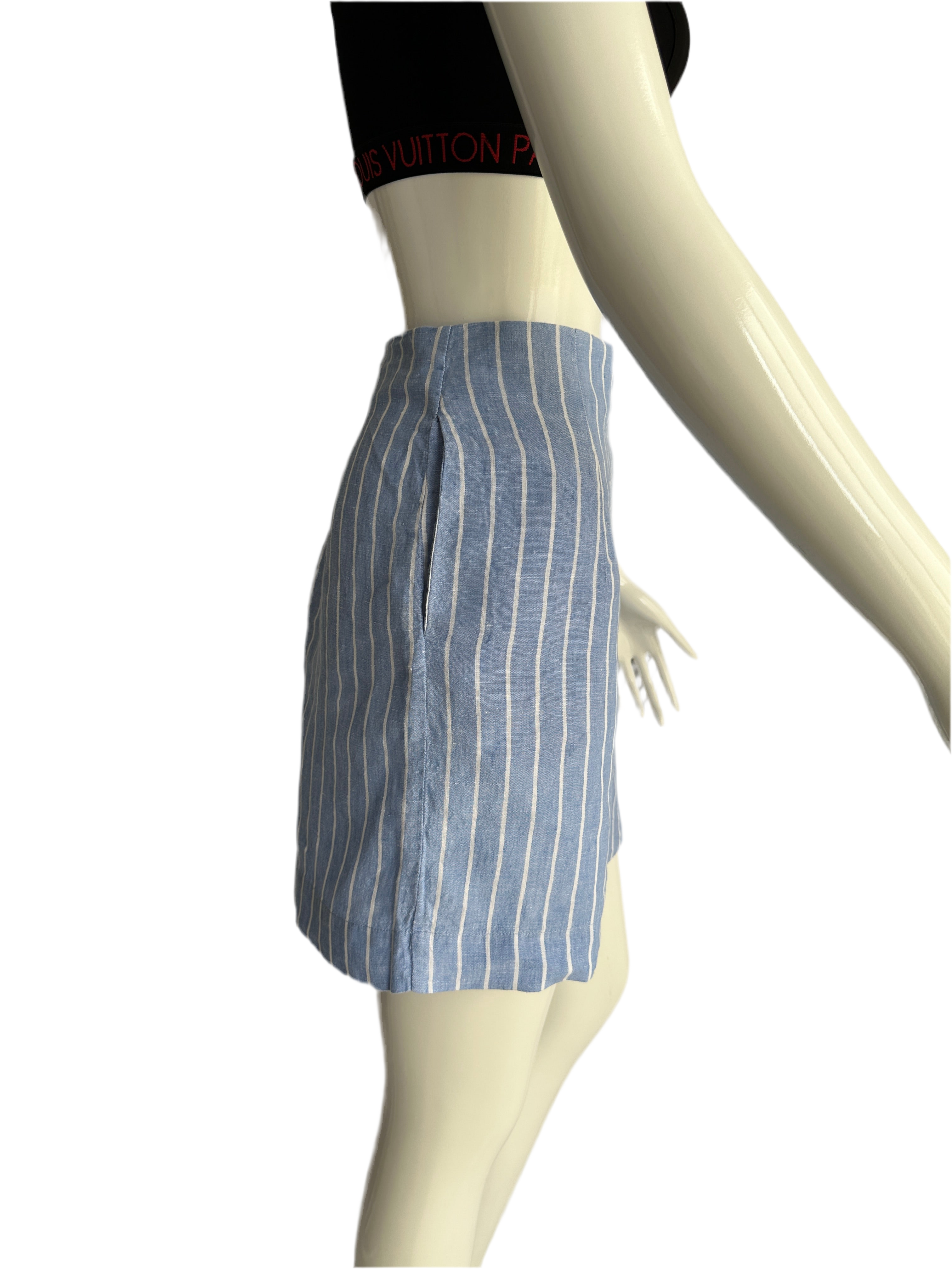 Zyga blue and white striped shorts - size 38