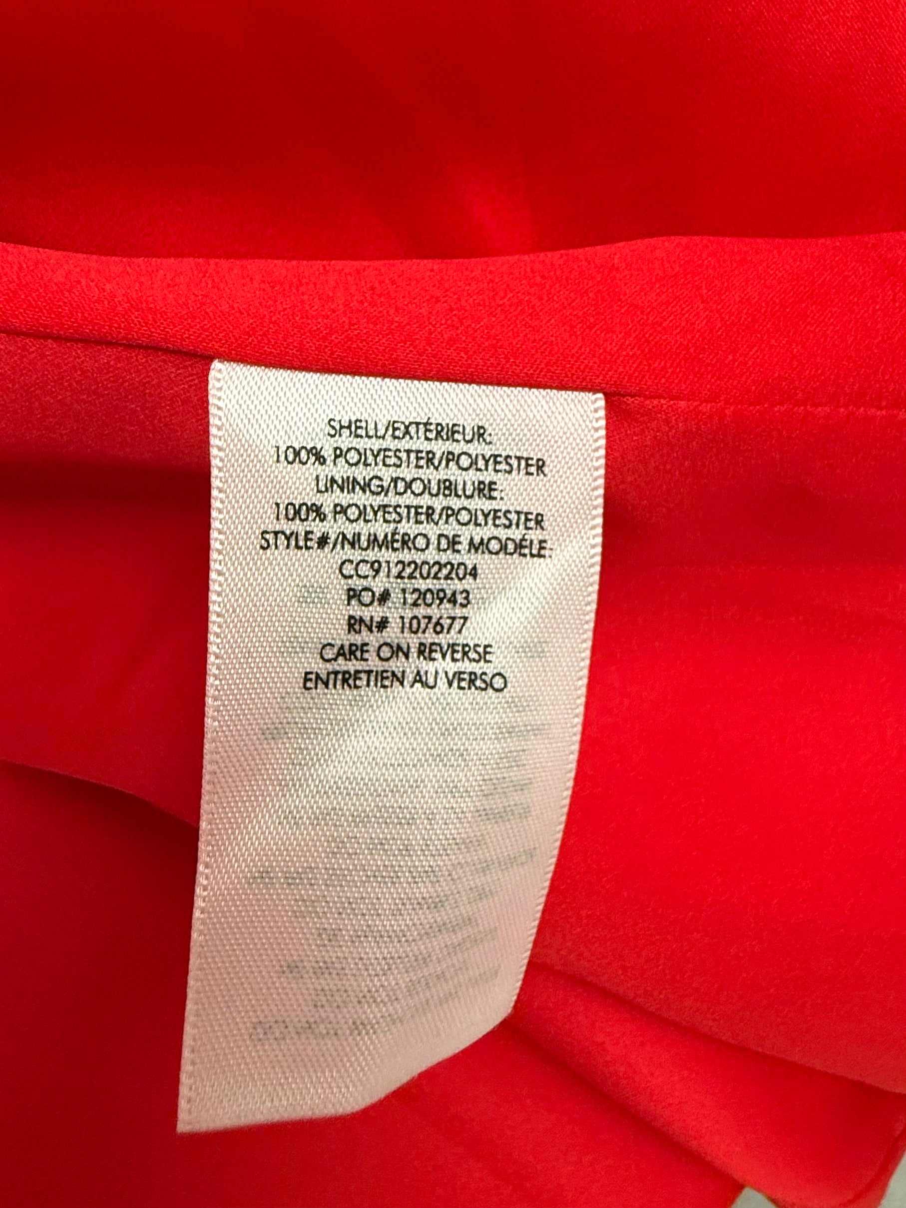 Alice + Olivia red draped belted blazer - size XS