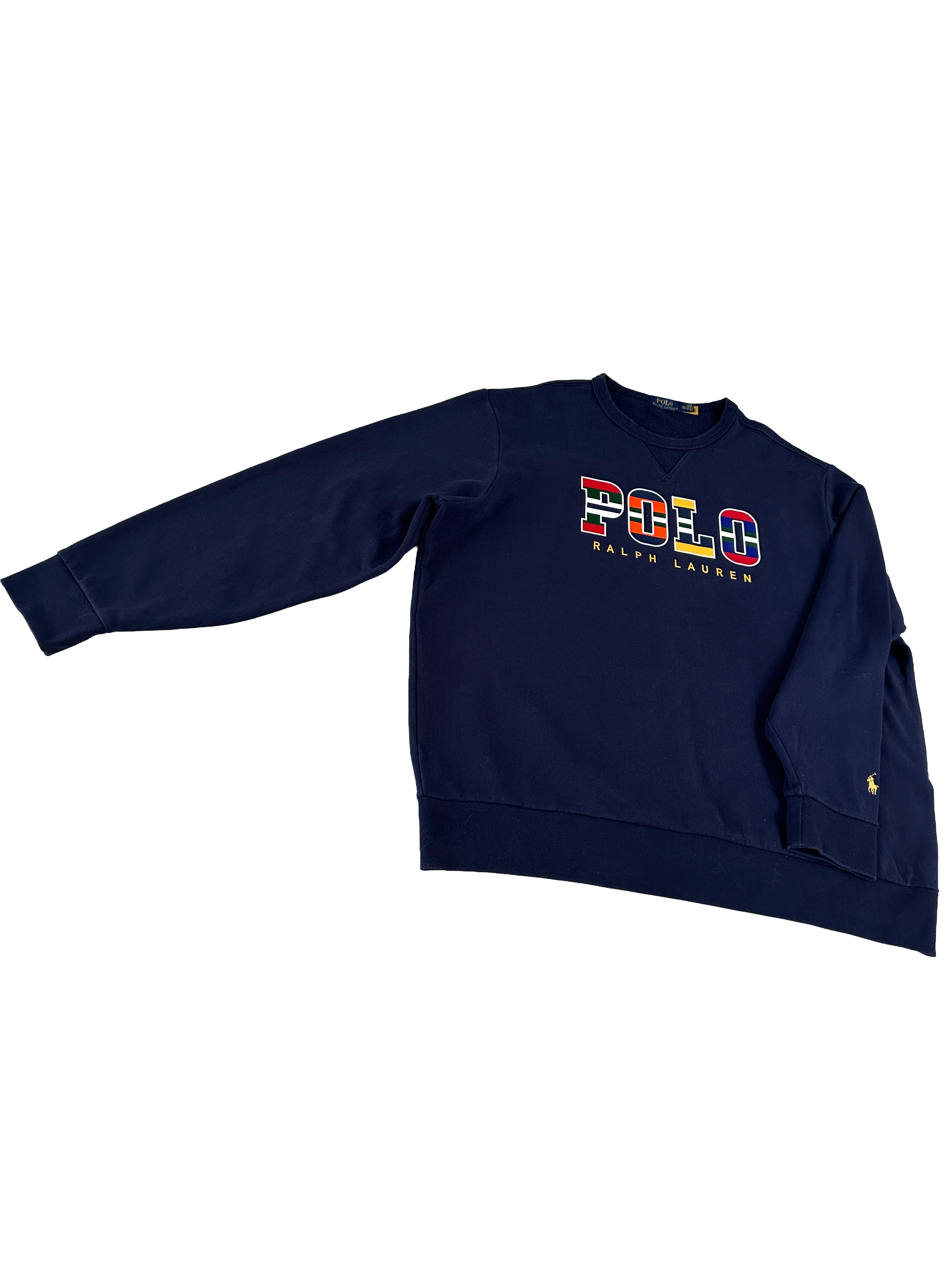 Polo Ralph Lauren sweater with stripes letter - size XXL