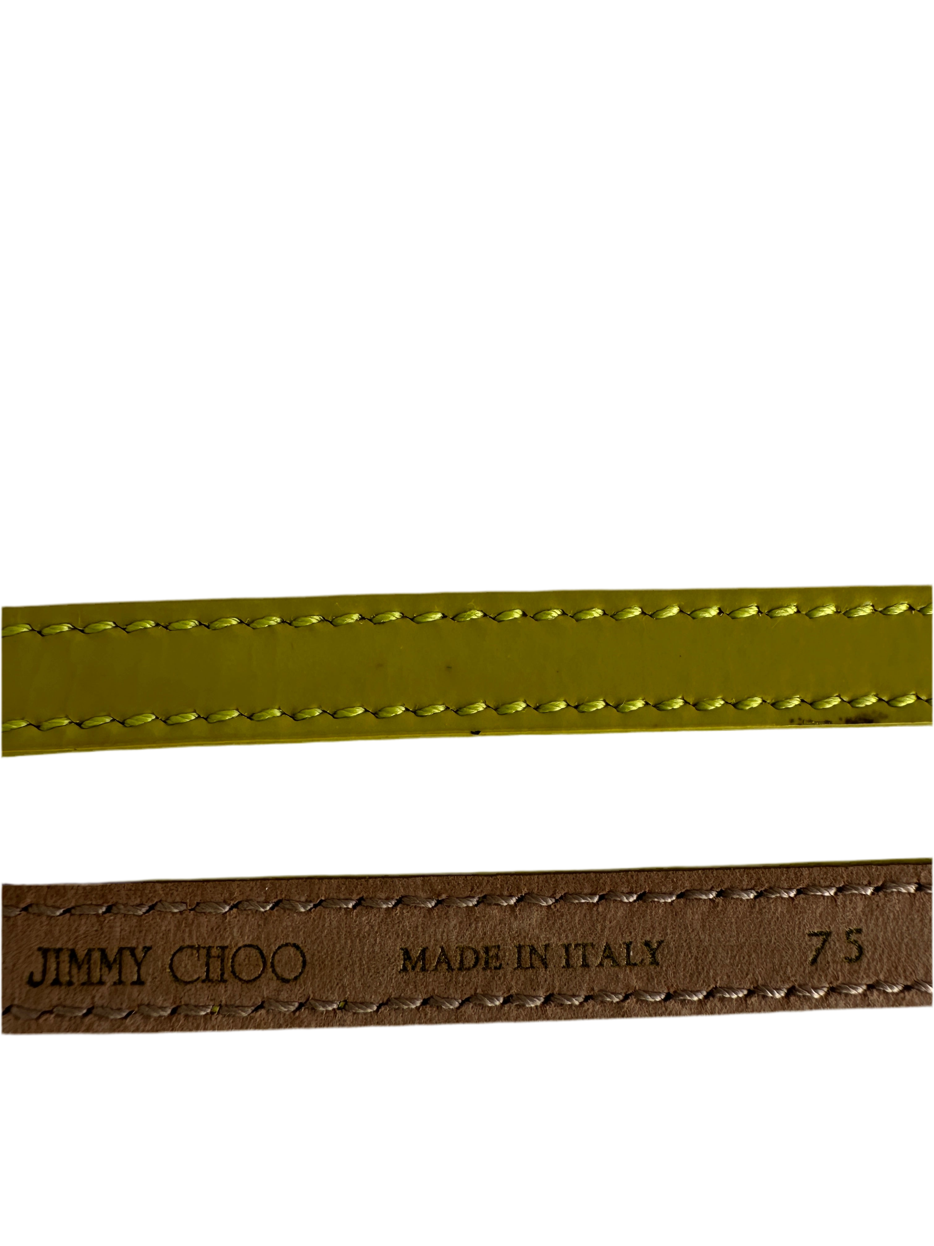 Jimmy Choo belt with gold belt buckle