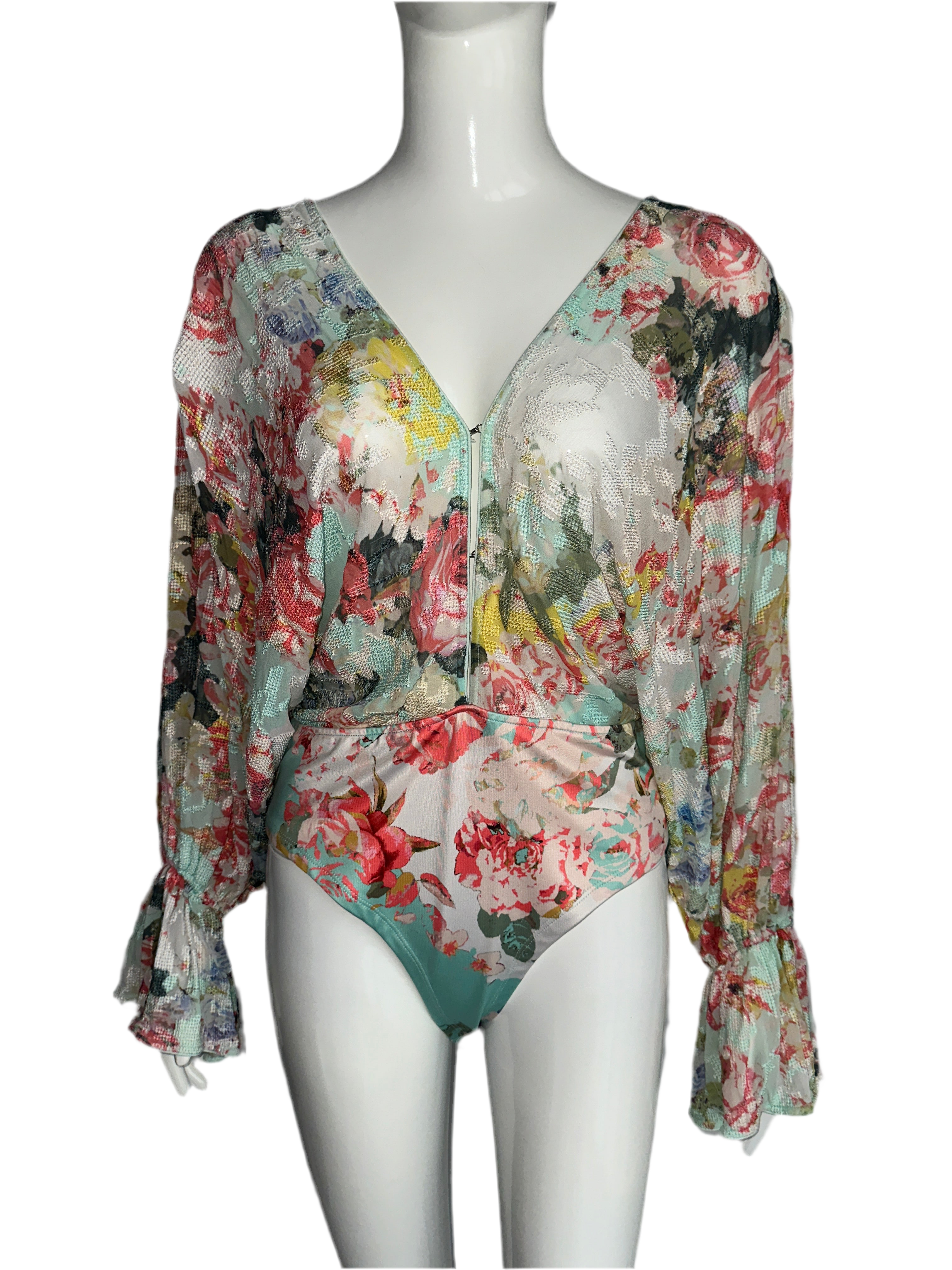 Hemant & Nandita floral bodysuit - size 38