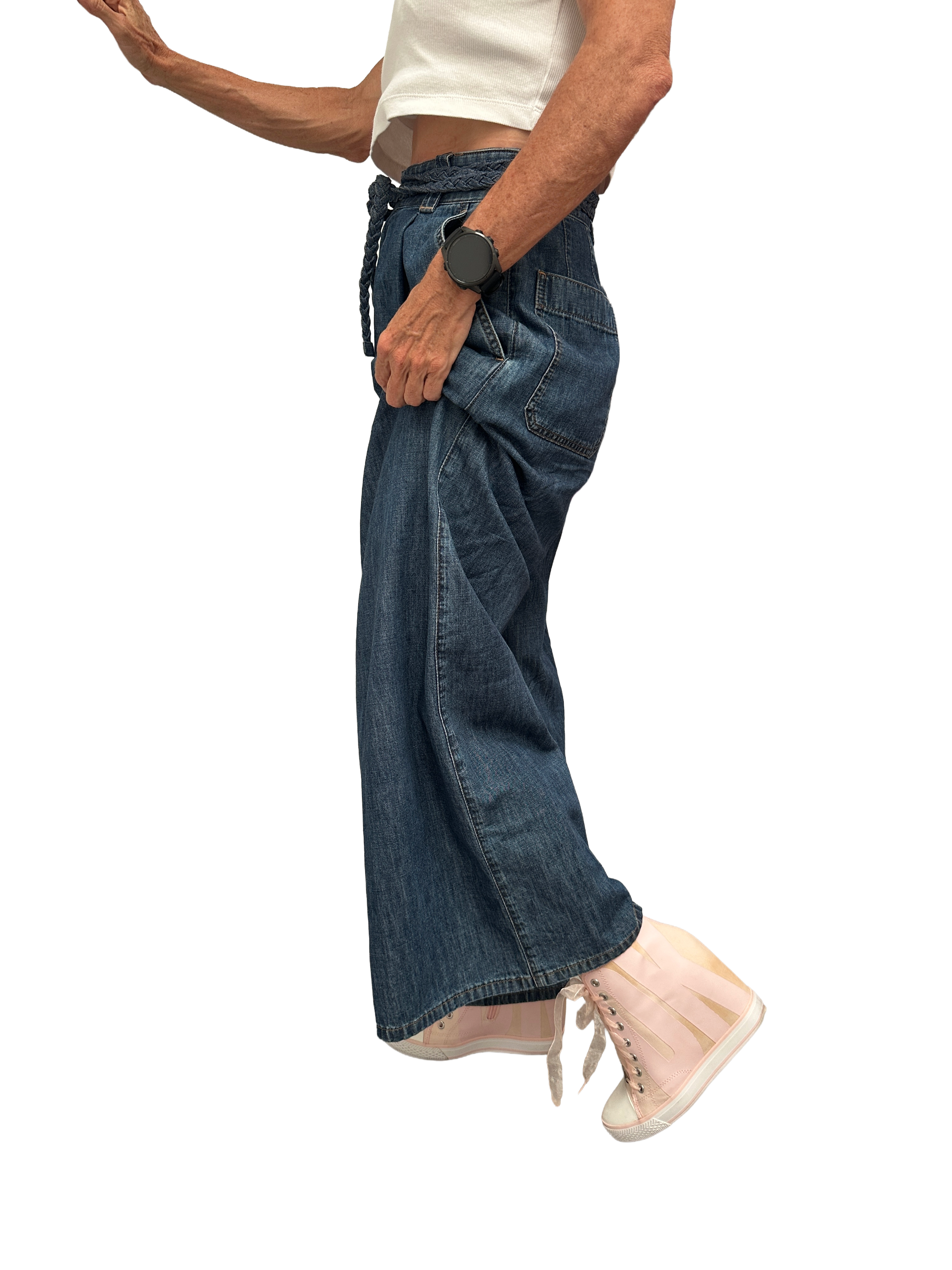 DKNY pink wedge sneakers - size 38.5