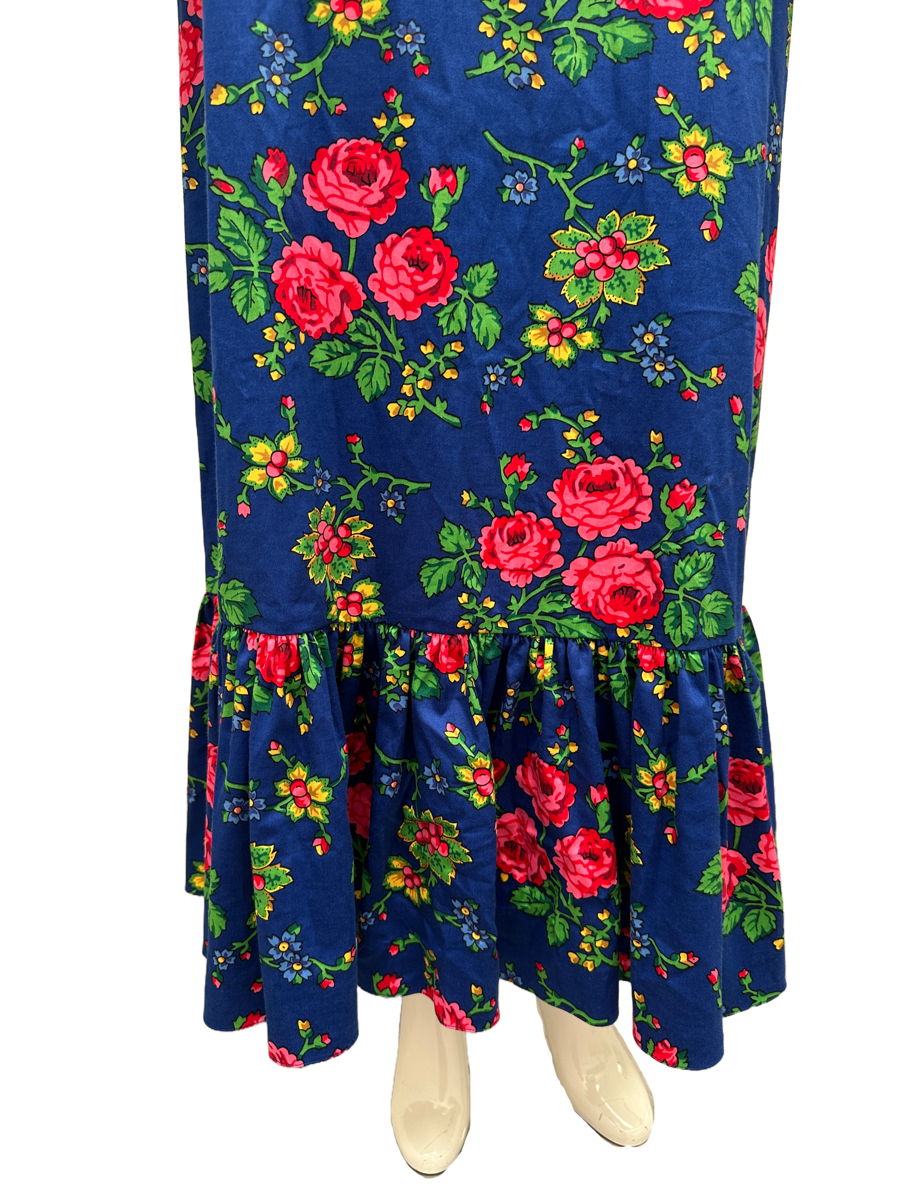 The Vampire Wife blue dress with floral pattern - size 40