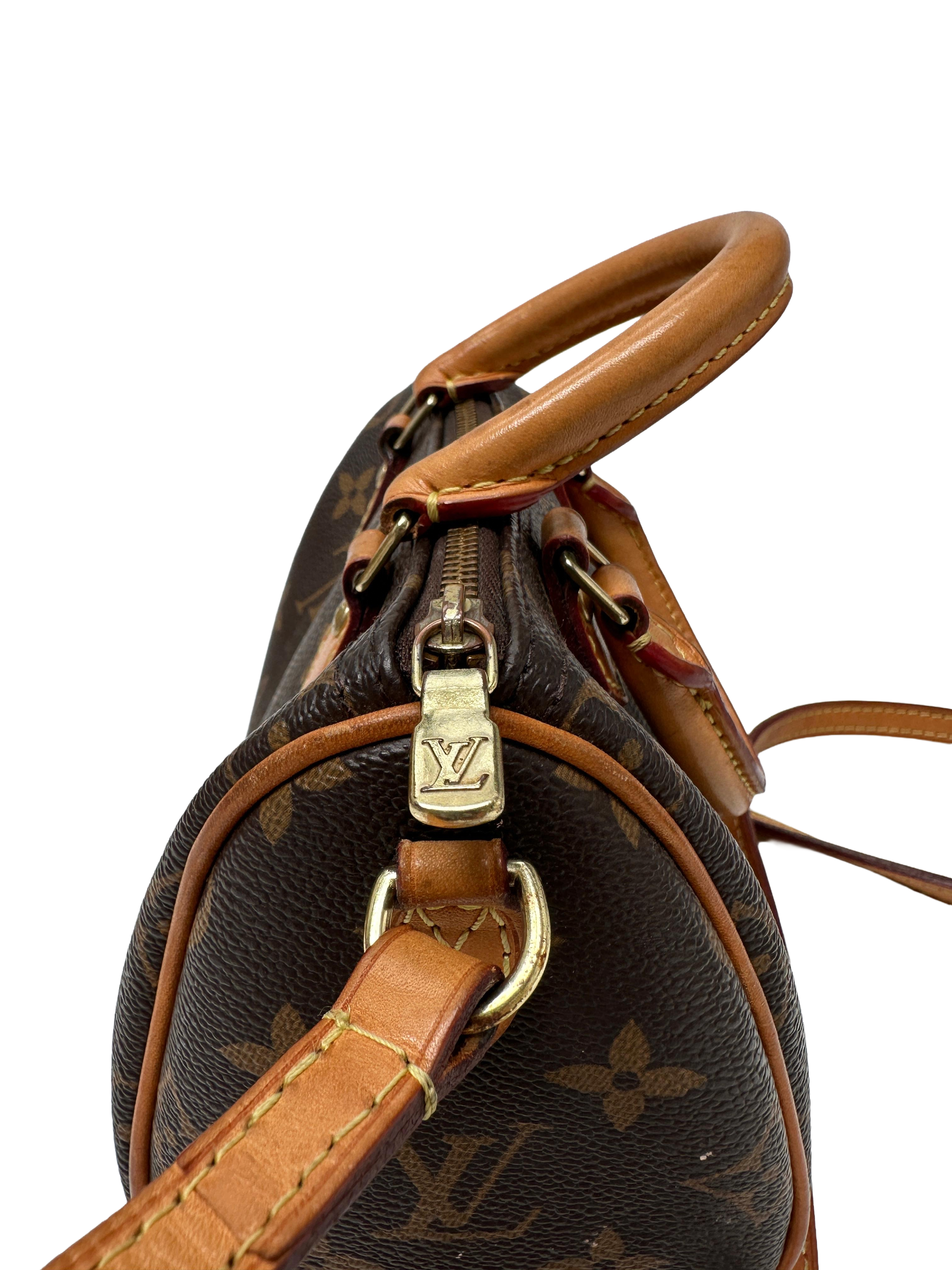 Louis Vuitton mini speedy monogram with shoulder strap