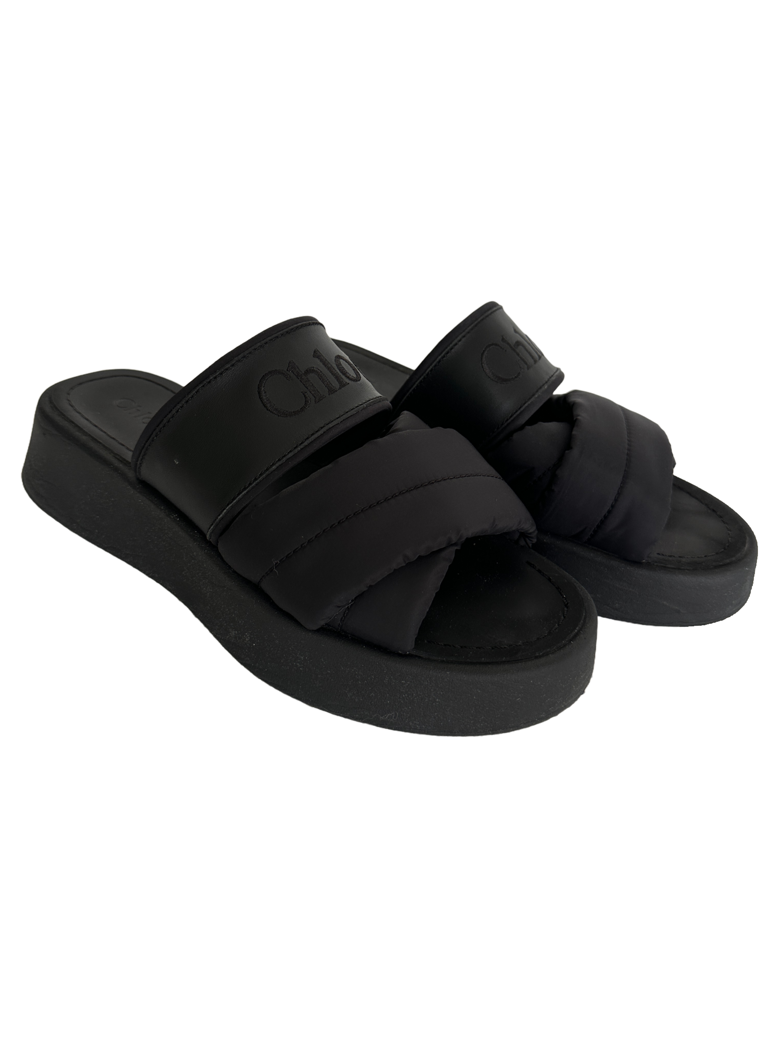 Chloé mika flat slides - size 37
