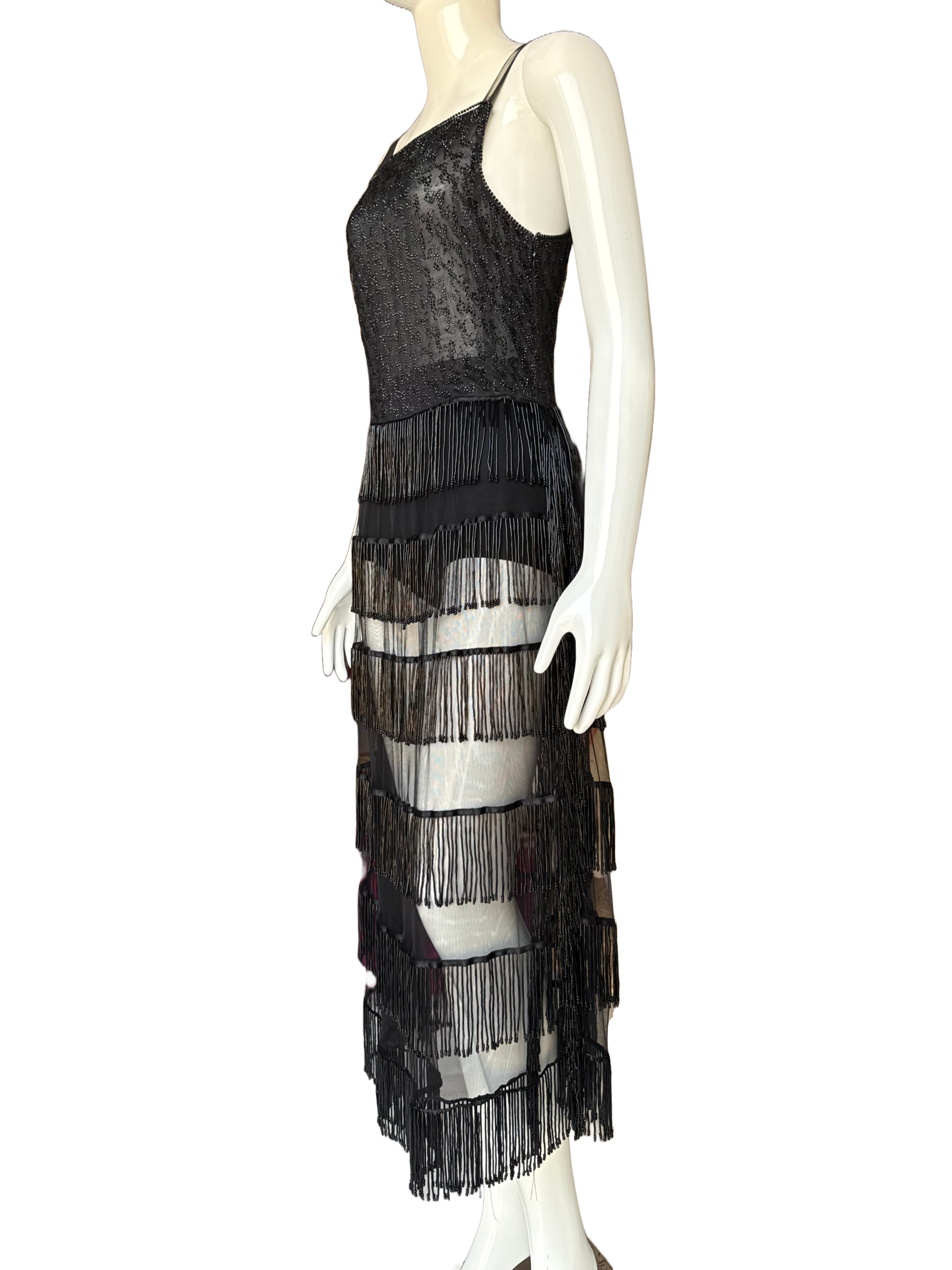 Giorgio Armani crystal embroidered dress - size 40